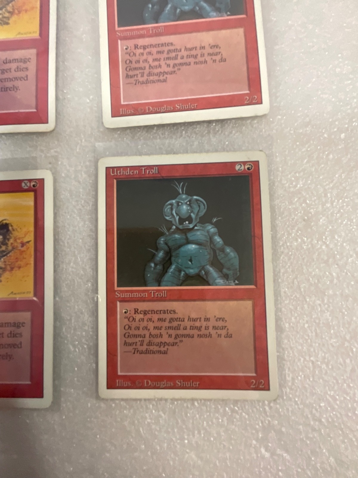MTG 20 Card Lot Mixed Revised/4ED & 8ED Fireball Dragon Whelp - Image 22
