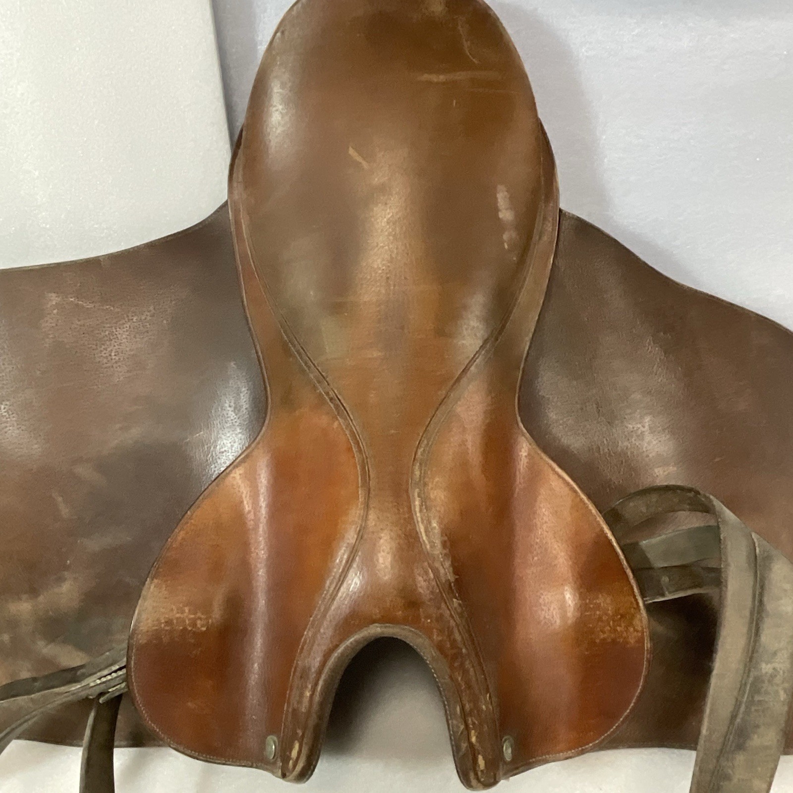 Walsall & London Barnsby England Leather English Saddle 21” Vintage Jumping - Image 4