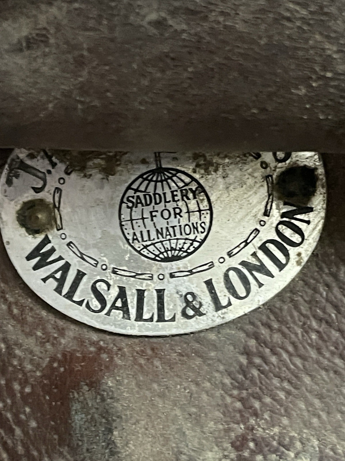 Walsall & London Barnsby England Leather English Saddle 21” Vintage Jumping - Image 5