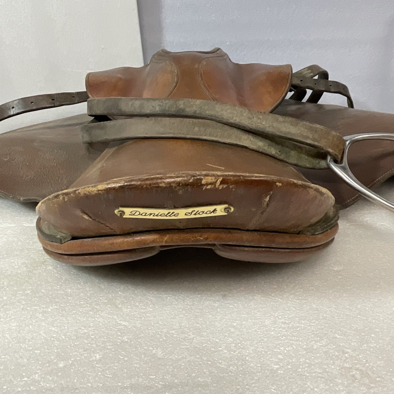 Walsall & London Barnsby England Leather English Saddle 21” Vintage Jumping - Image 3