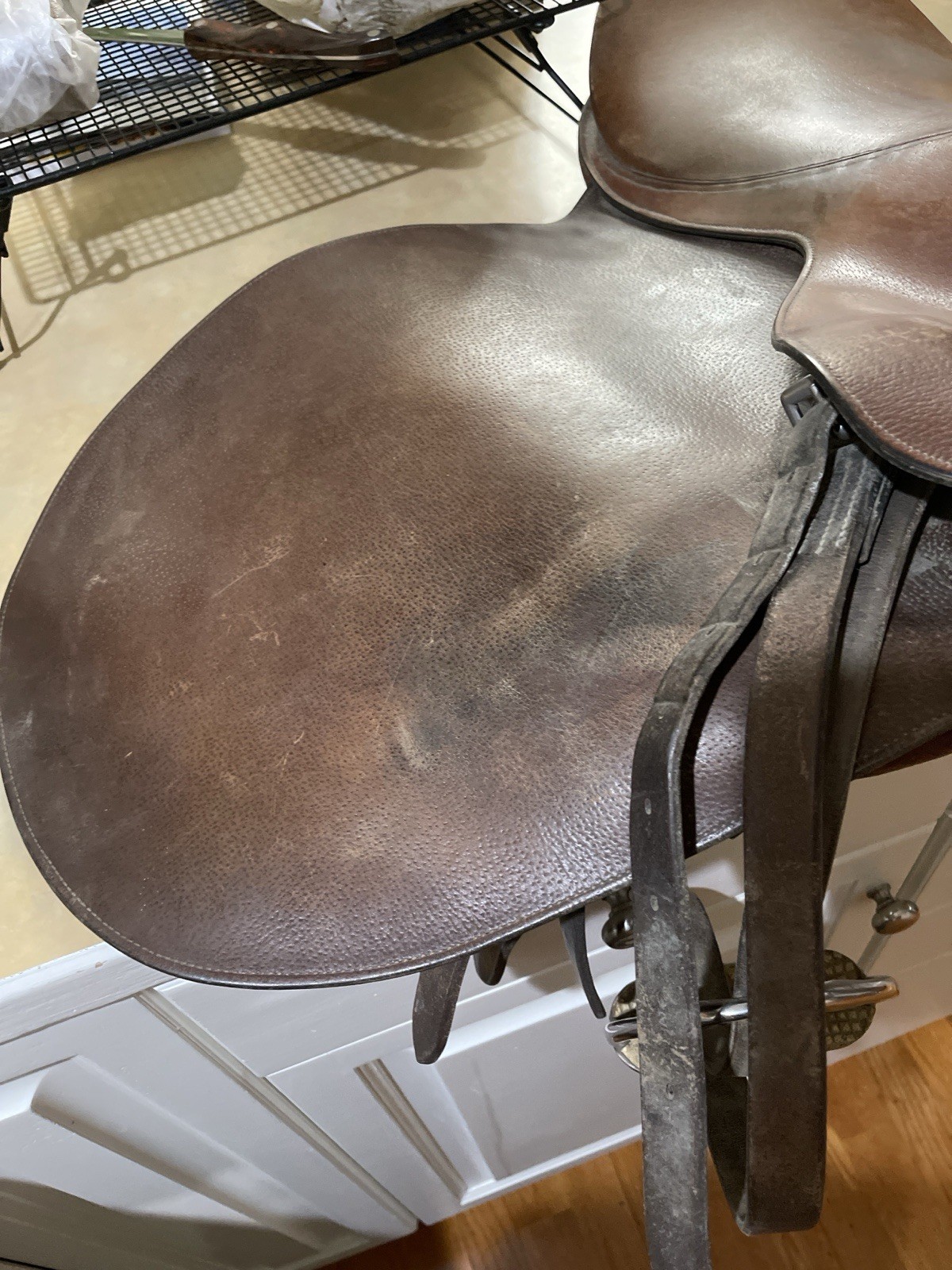 Walsall & London Barnsby England Leather English Saddle 21” Vintage Jumping - Image 6