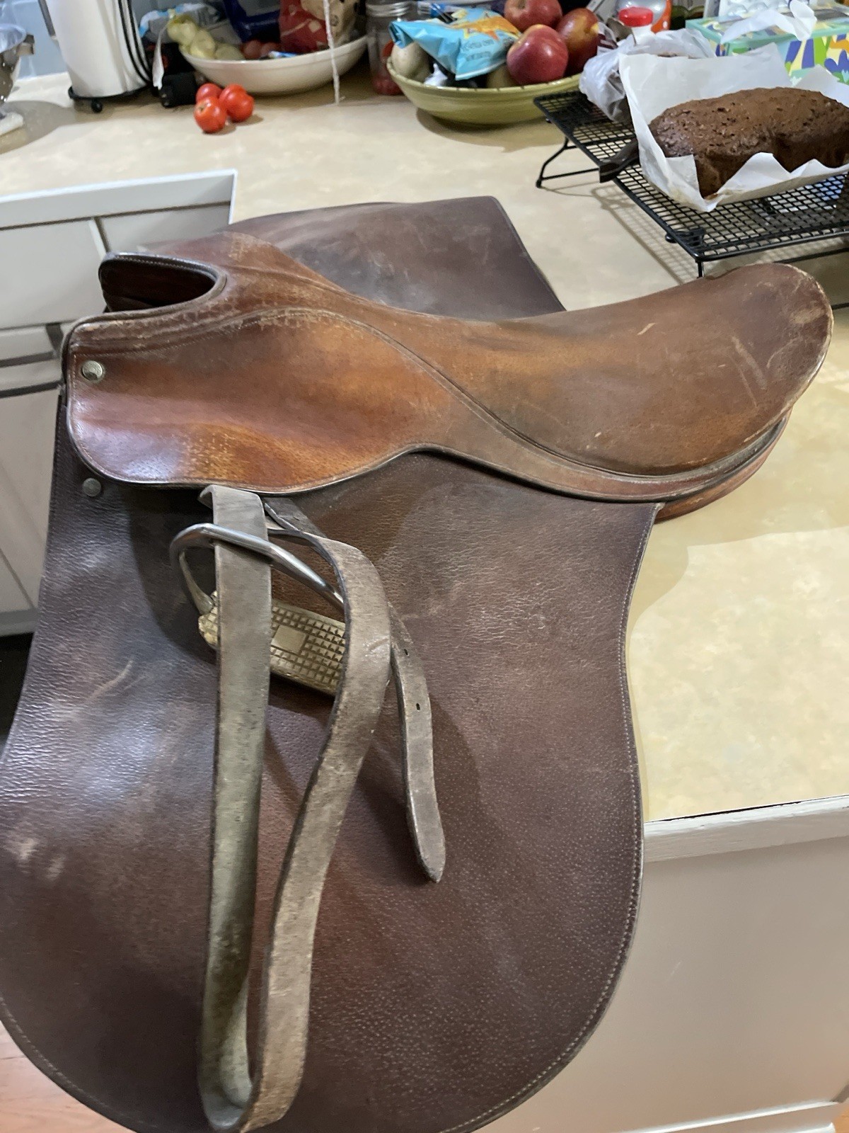 Walsall & London Barnsby England Leather English Saddle 21” Vintage Jumping - Image 7