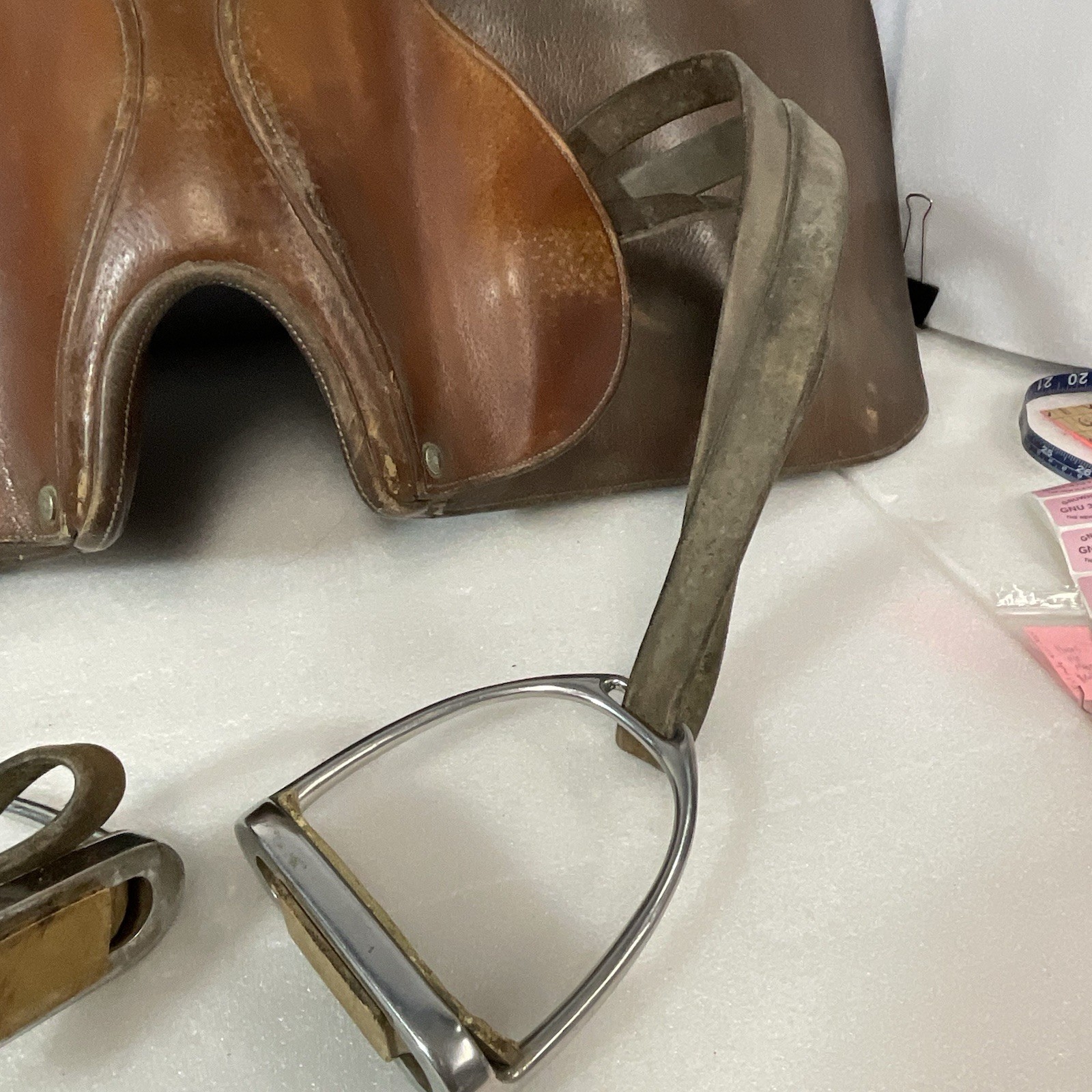 Walsall & London Barnsby England Leather English Saddle 21” Vintage Jumping - Image 10
