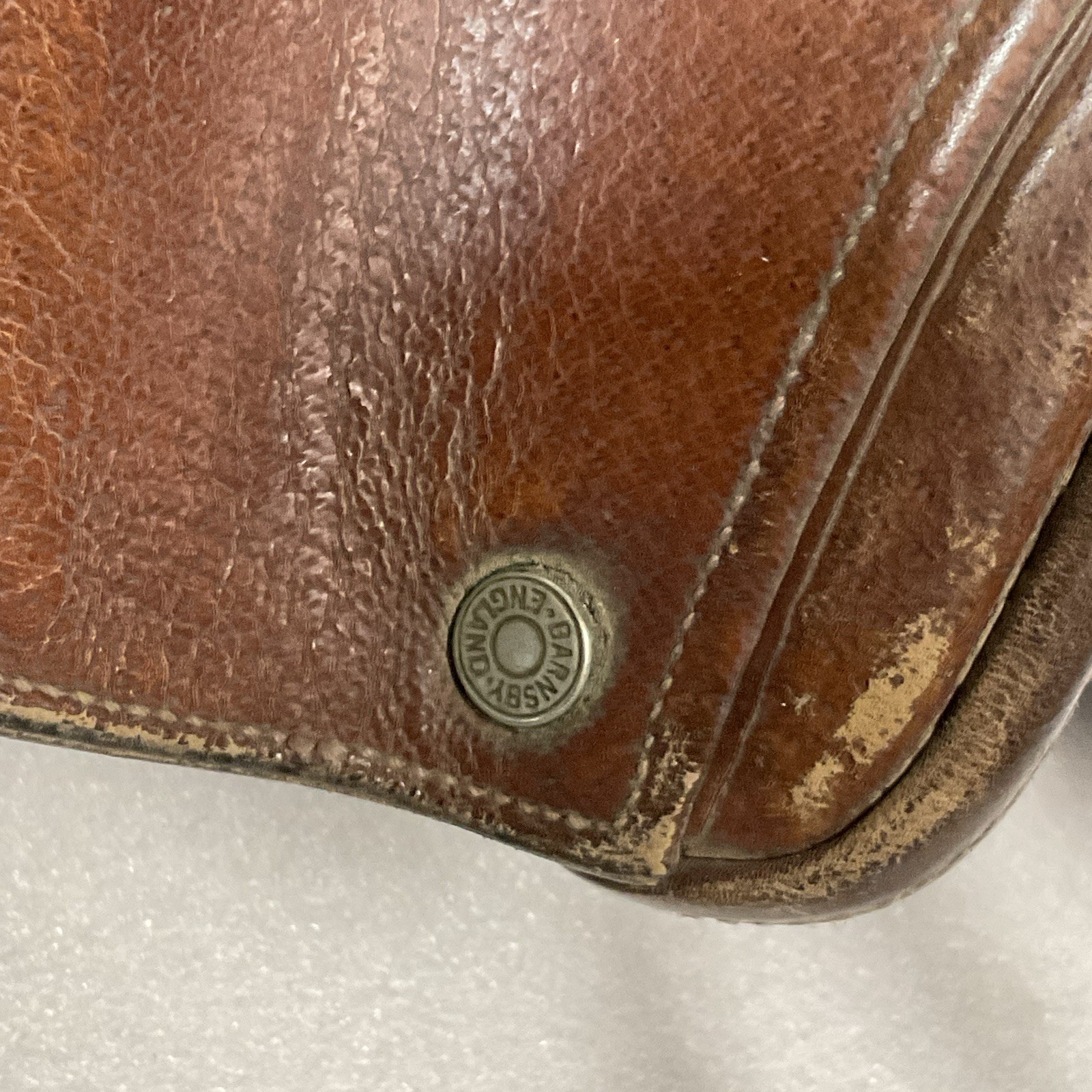 Walsall & London Barnsby England Leather English Saddle 21” Vintage Jumping - Image 14