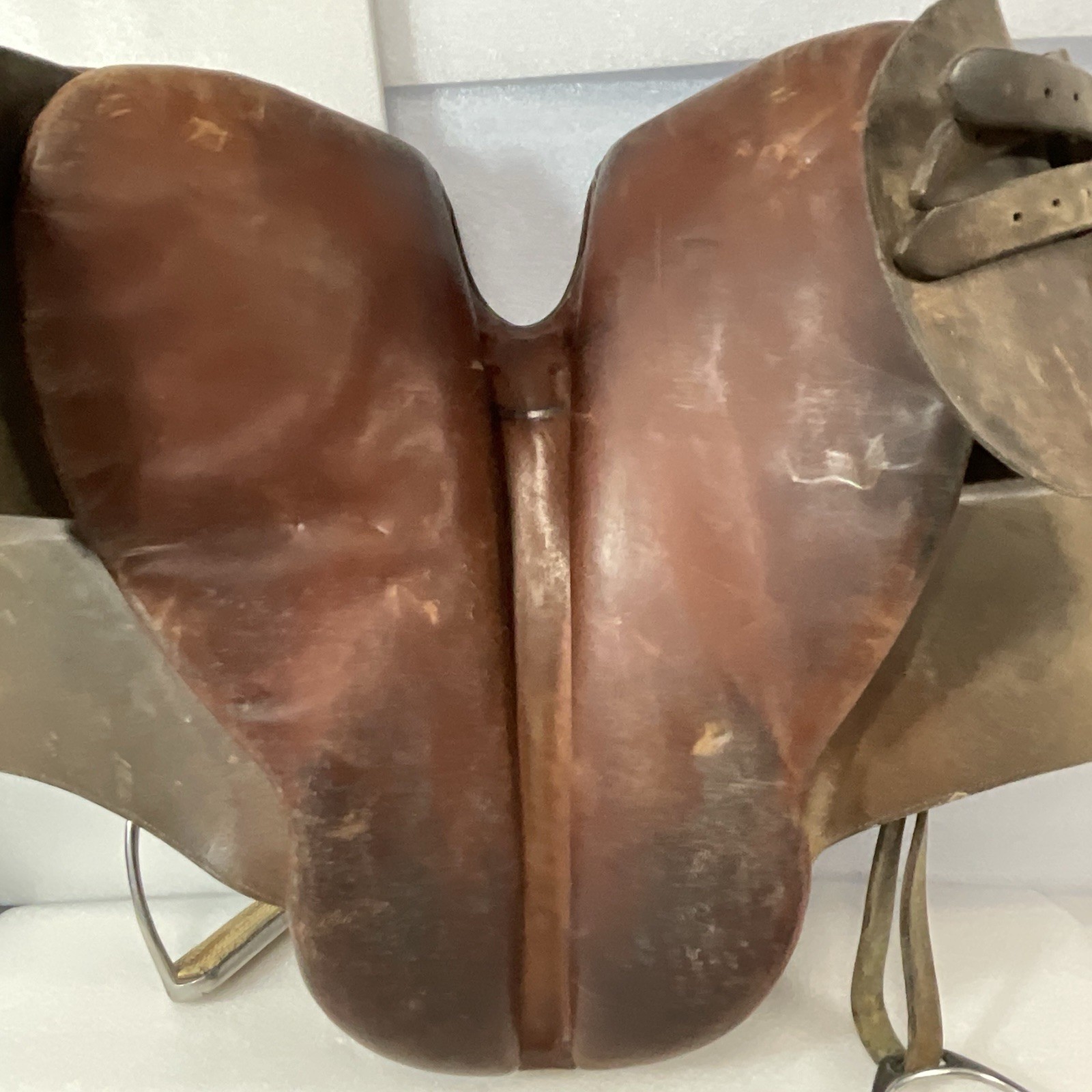Walsall & London Barnsby England Leather English Saddle 21” Vintage Jumping - Image 18