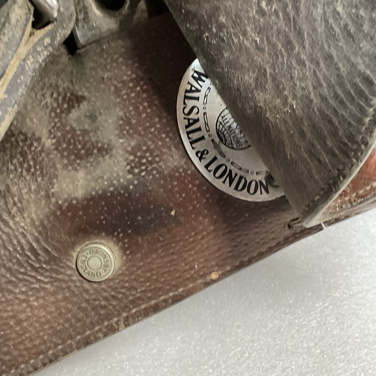 Walsall & London Barnsby England Leather English Saddle 21” Vintage Jumping - Image 17