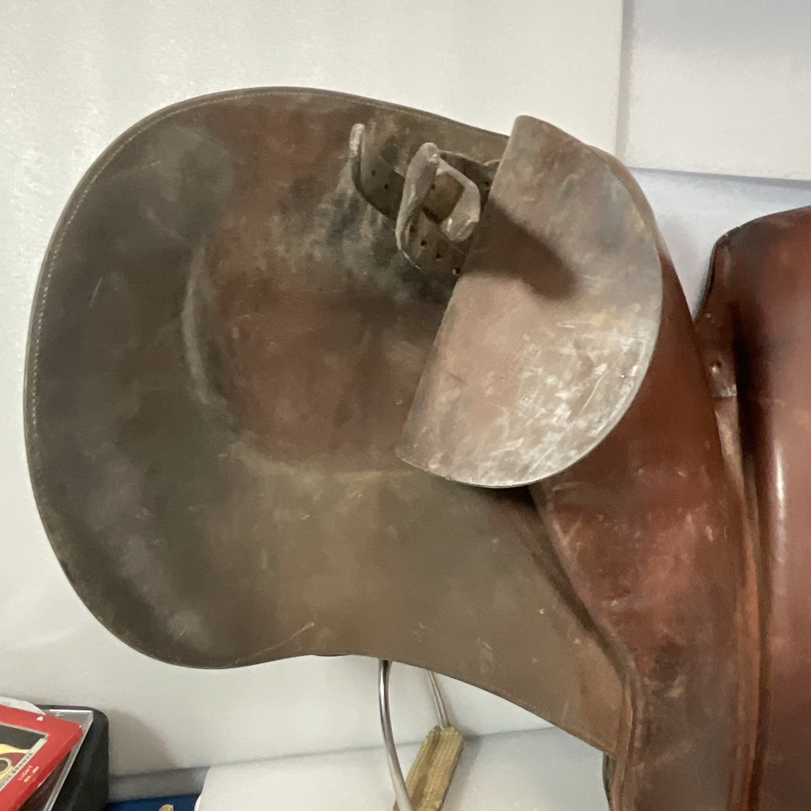 Walsall & London Barnsby England Leather English Saddle 21” Vintage Jumping - Image 19