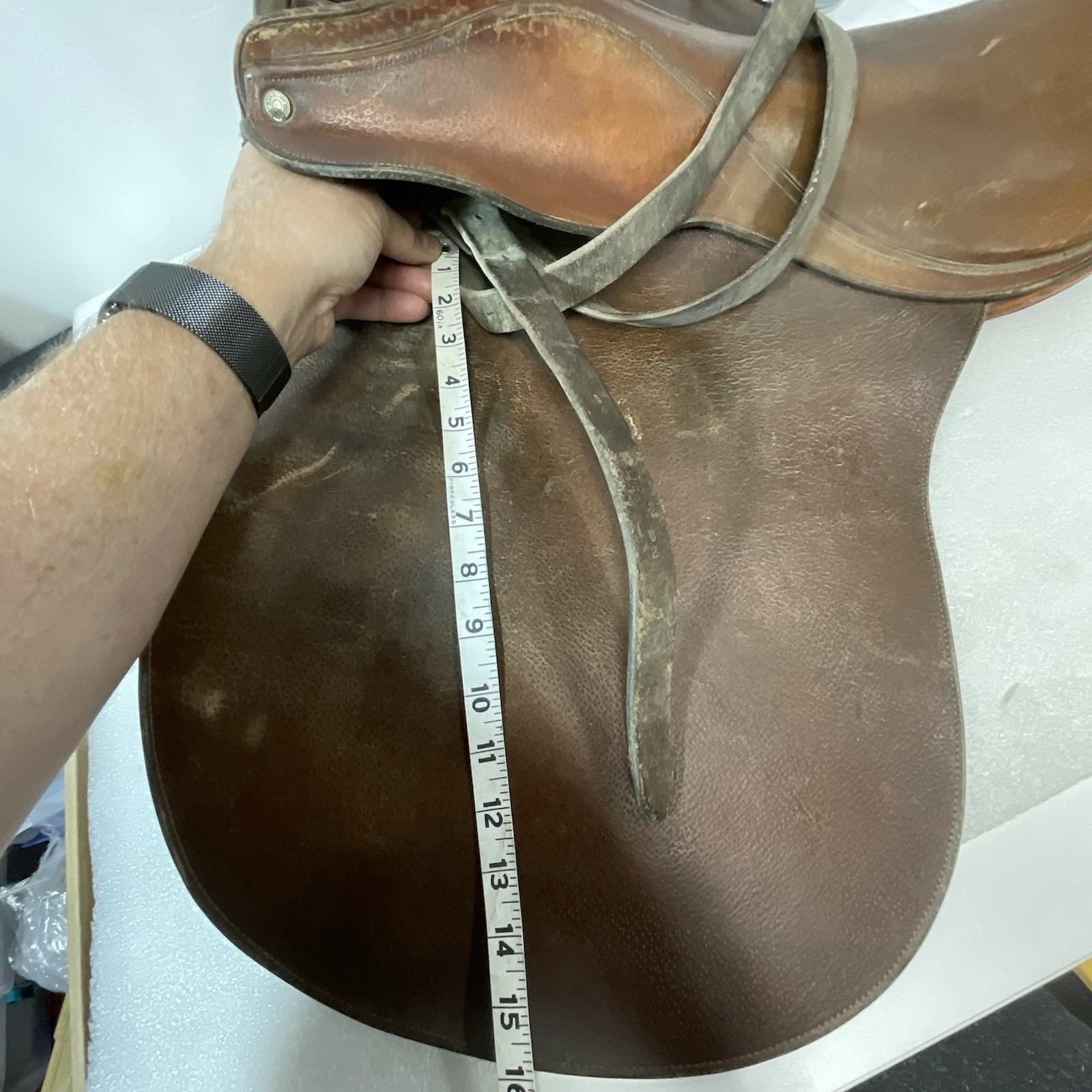 Walsall & London Barnsby England Leather English Saddle 21” Vintage Jumping - Image 23