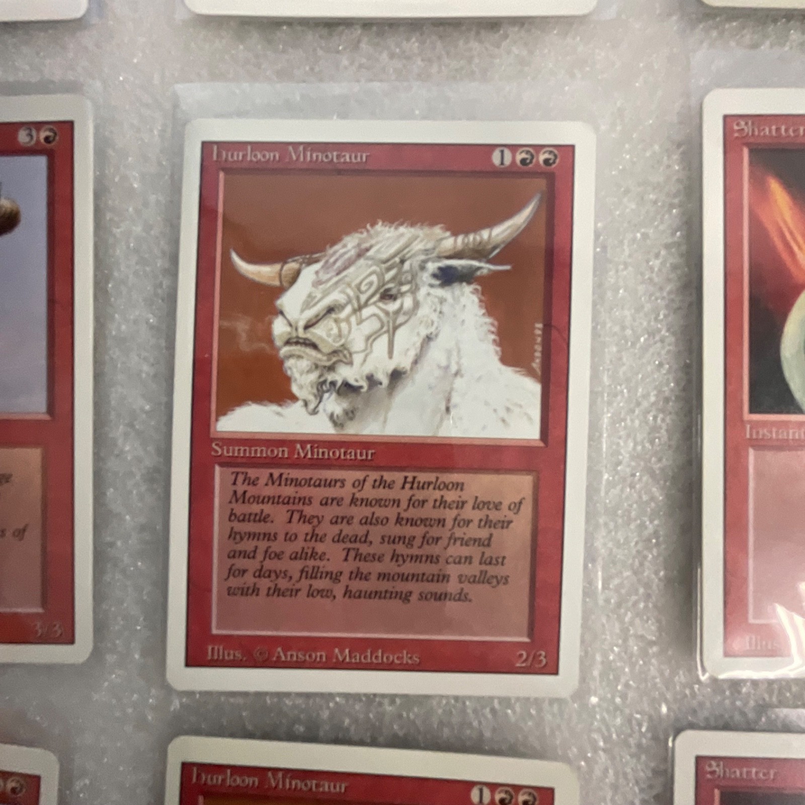 MTG 20 Card Red Revised 3ED Lot Hill Giant Shatter Fireball - Image 9