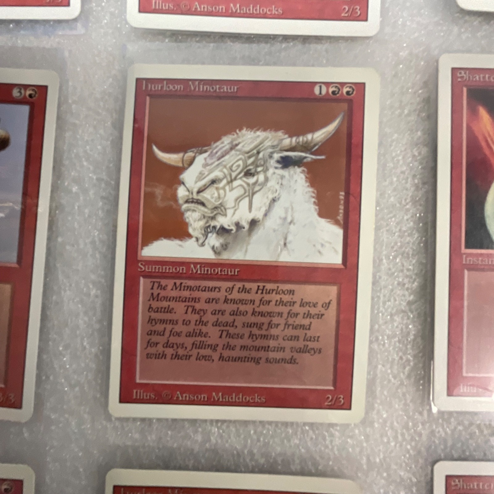 MTG 20 Card Red Revised 3ED Lot Hill Giant Shatter Fireball - Image 8