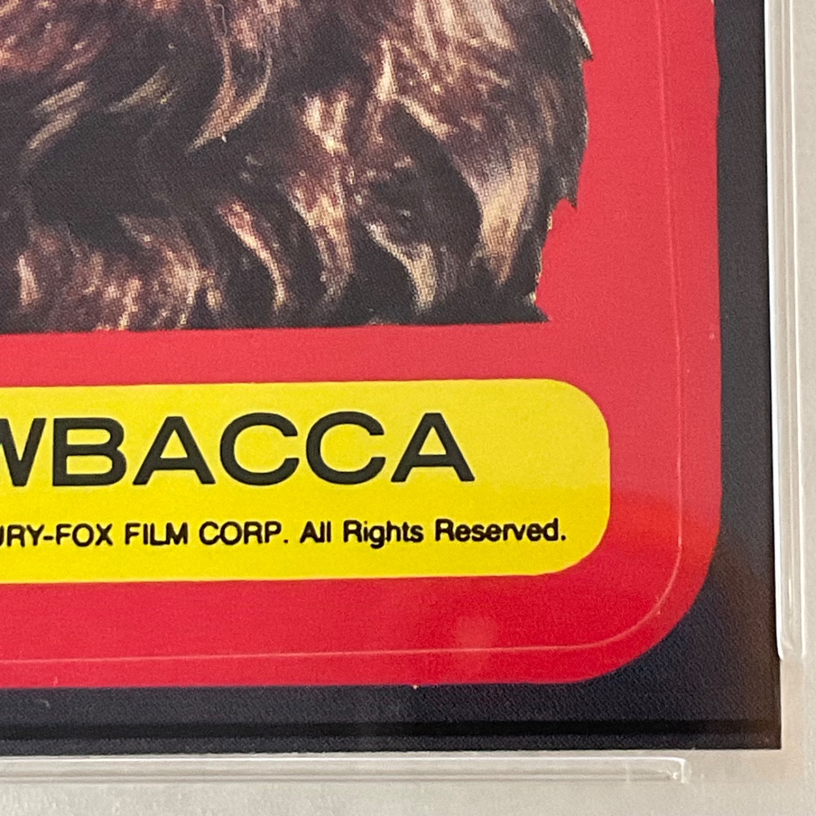 Star Wars 1977 Chewbacca Sticker Card #16 PSA 7 CERT#151033821 - Image 10