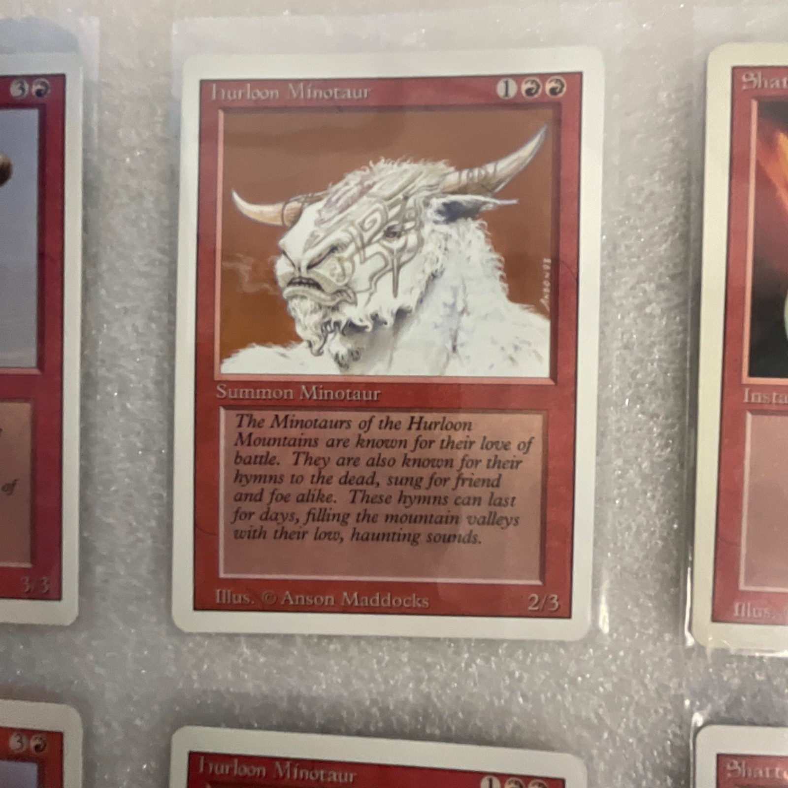 MTG 20 Card Red Revised 3ED Lot Hill Giant Shatter Fireball - Image 10
