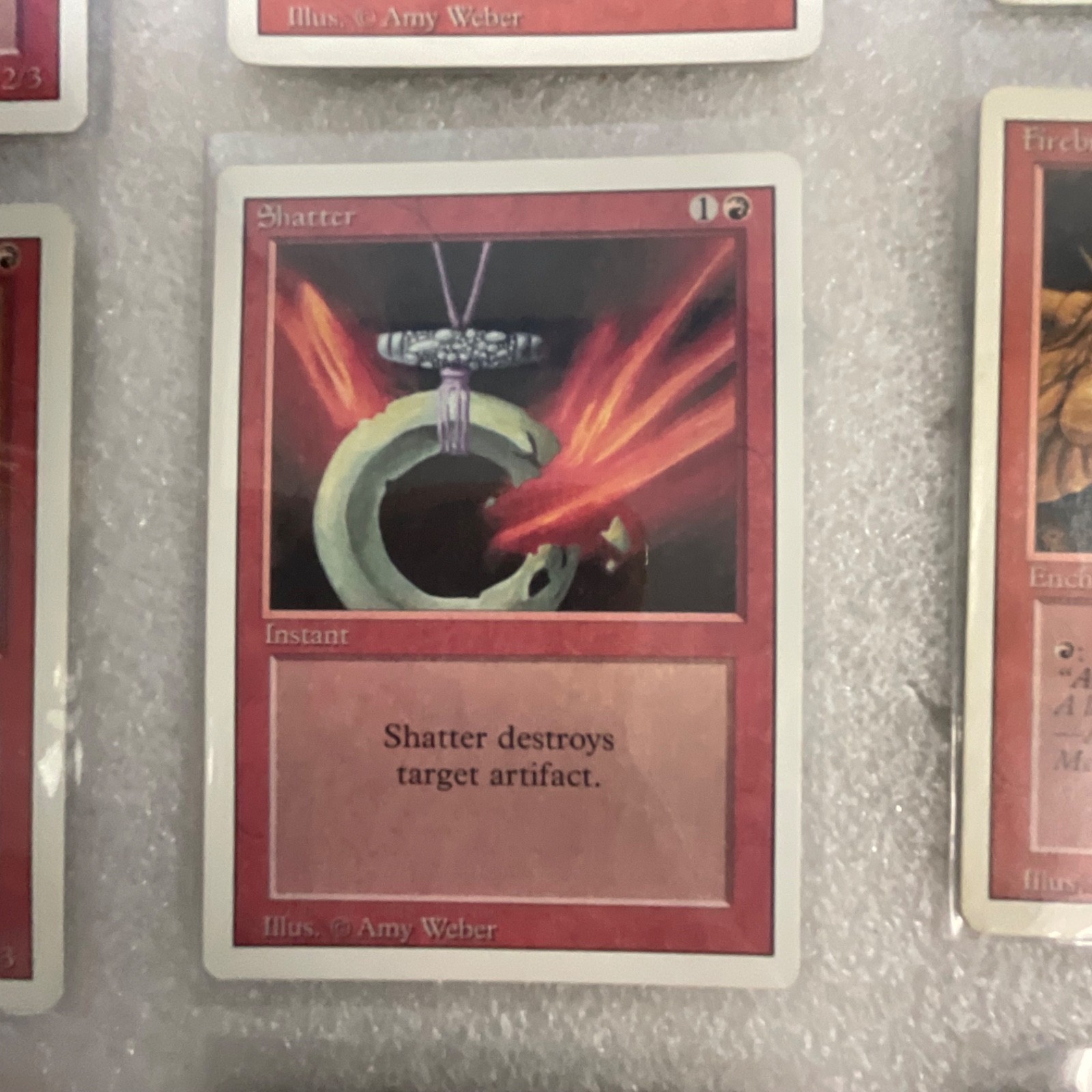 MTG 20 Card Red Revised 3ED Lot Hill Giant Shatter Fireball - Image 13