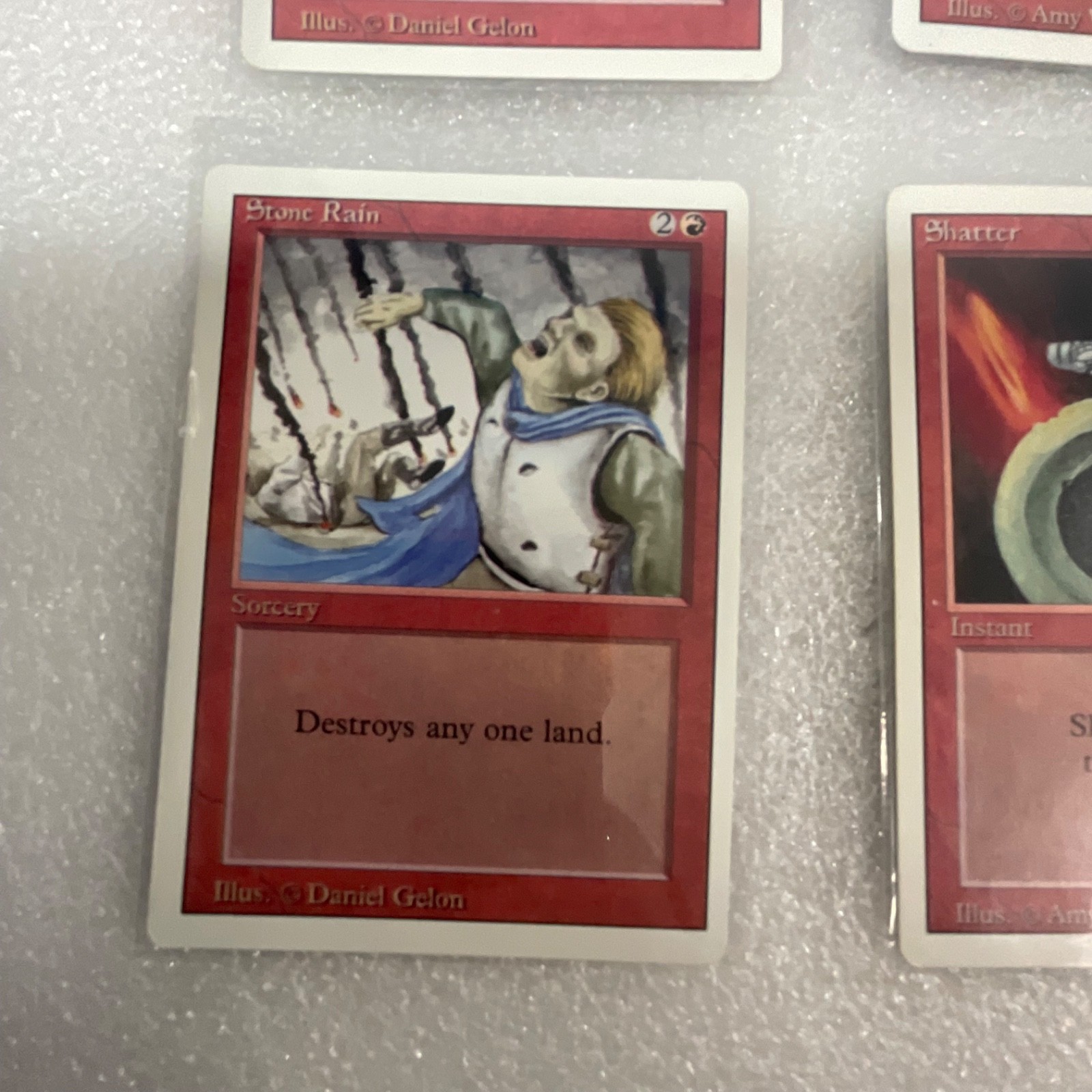 MTG 20-Card Revised Red Lot Stone Rain Shatter Hill Giant Minotaur - Image 6
