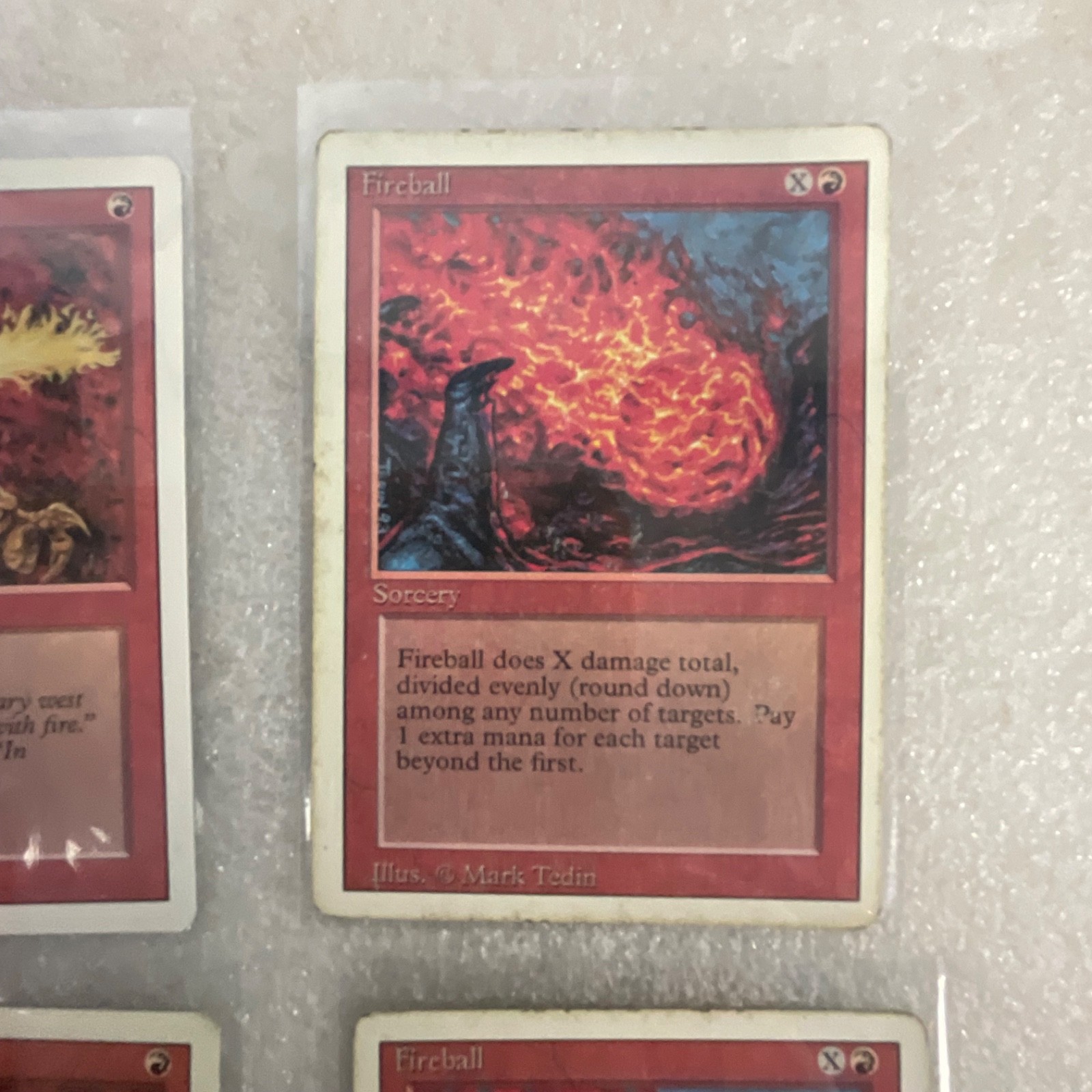 MTG 20 Card Red Revised 3ED Lot Hill Giant Shatter Fireball - Image 19