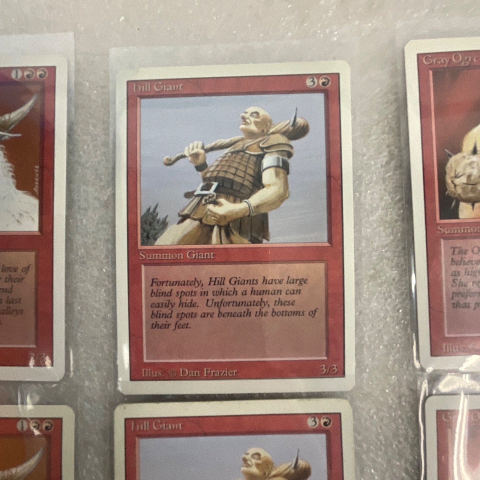 MTG 20-Card Revised Red Lot Stone Rain Shatter Hill Giant Minotaur - Image 18