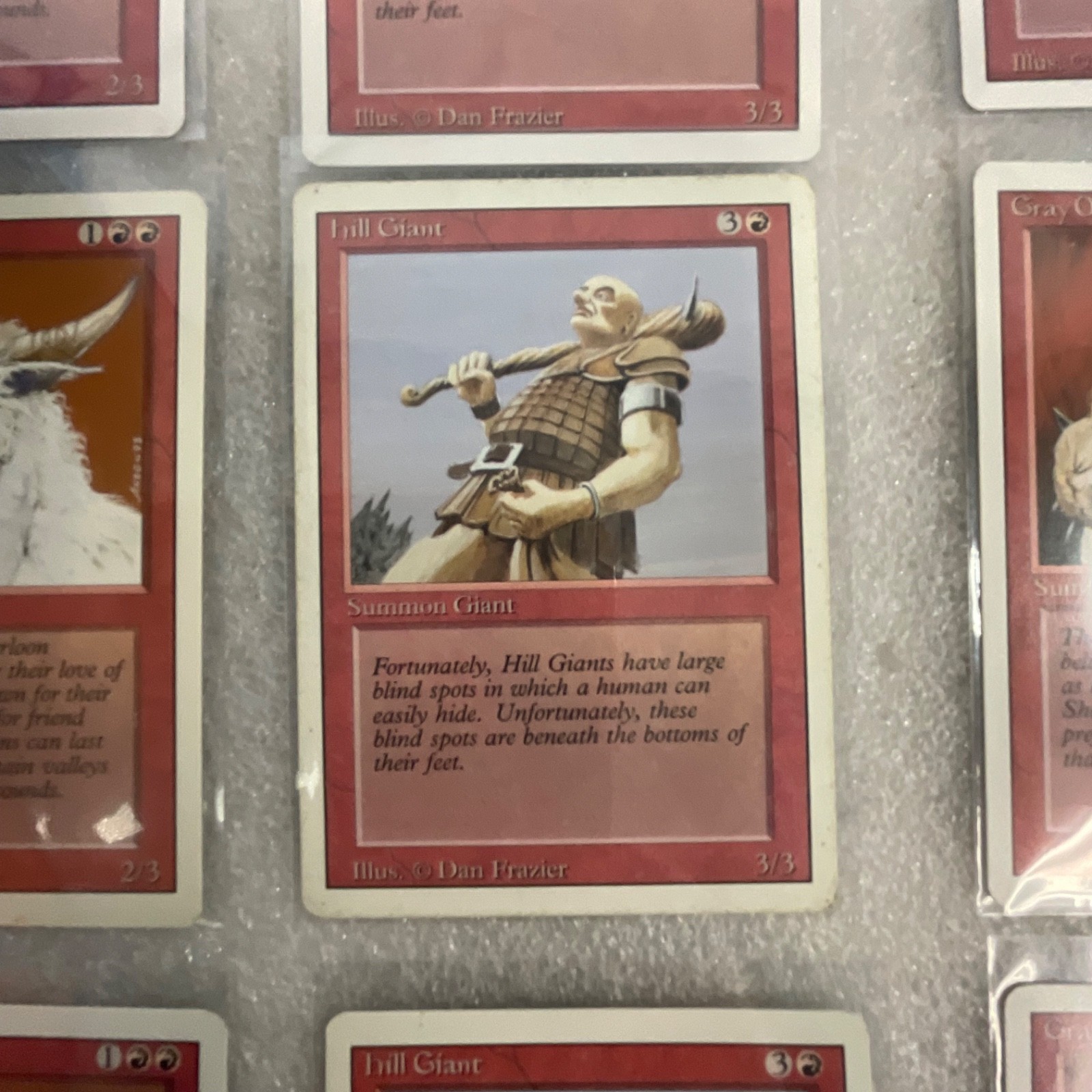 MTG 20-Card Revised Red Lot Stone Rain Shatter Hill Giant Minotaur - Image 17