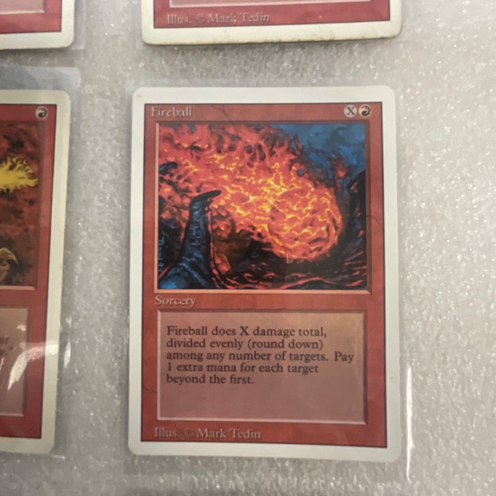 MTG 20 Card Red Revised 3ED Lot Hill Giant Shatter Fireball - Image 21