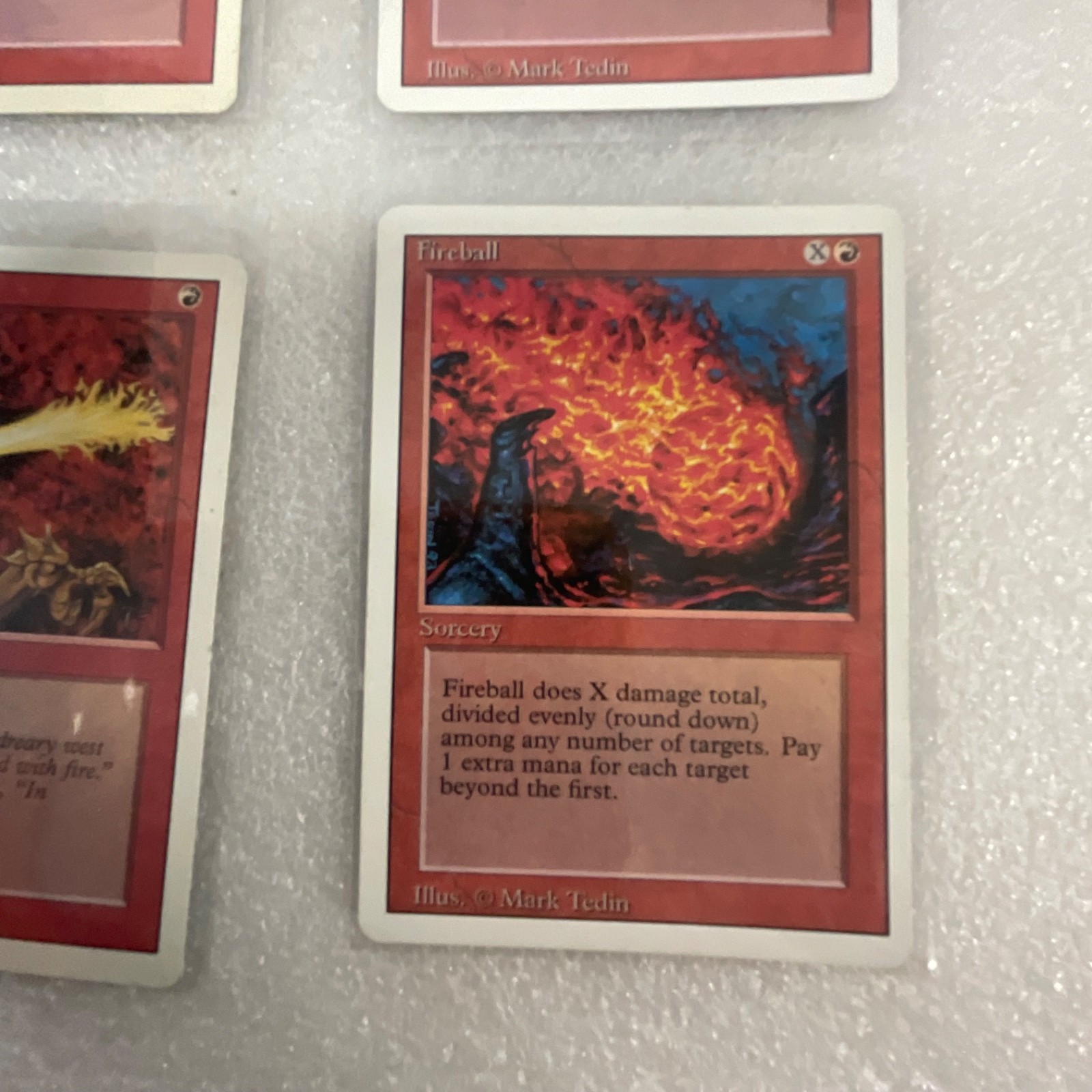 MTG 20 Card Red Revised 3ED Lot Hill Giant Shatter Fireball - Image 22