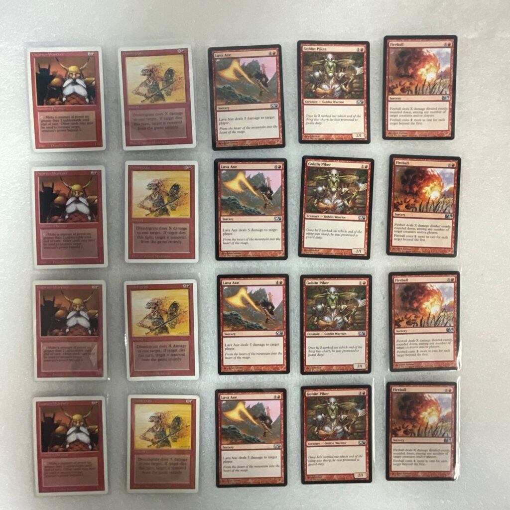 MTG 20 Card Red Lot Revised M11 M12 Fireball Goblin Piker - Image 1