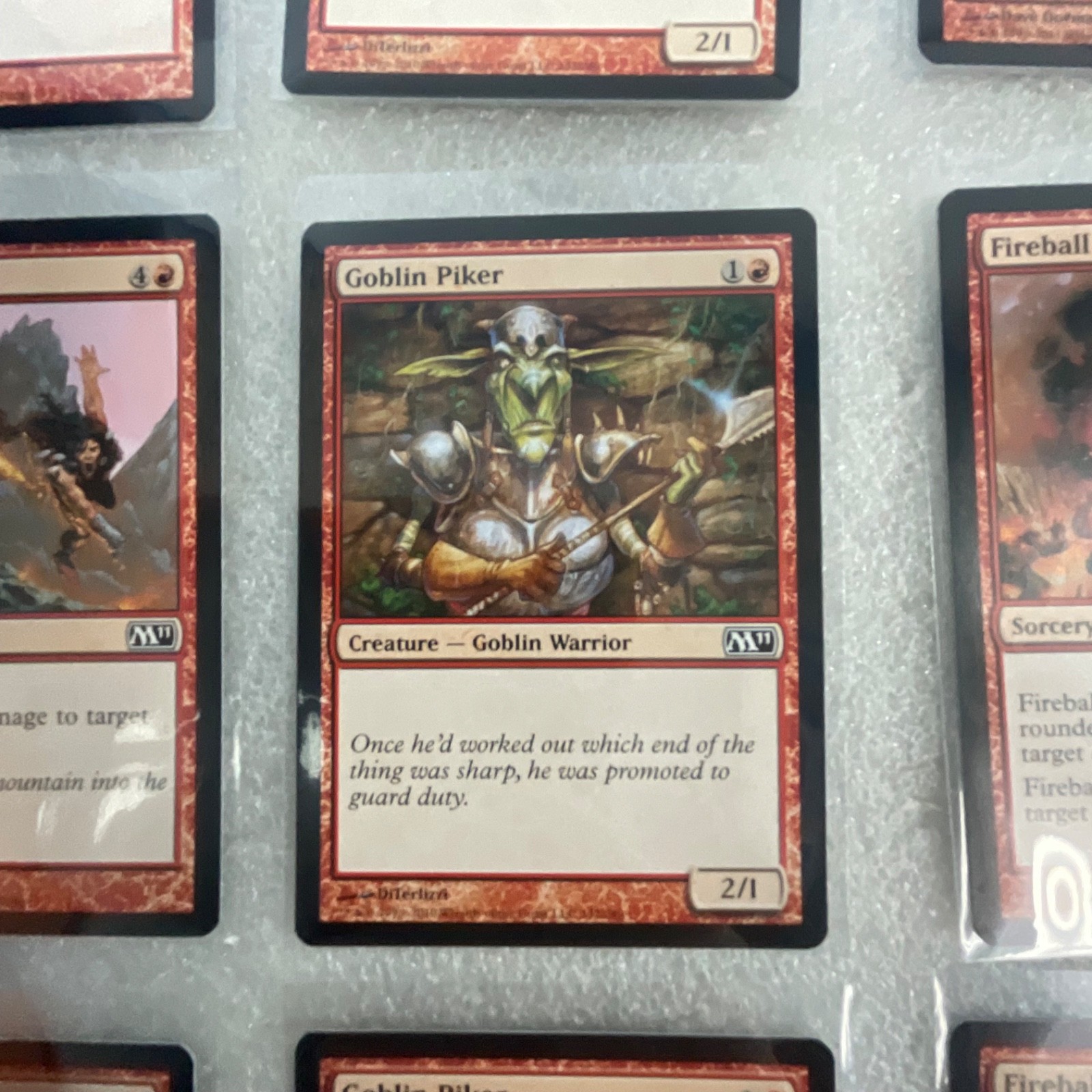 MTG 20 Card Red Lot Revised M11 M12 Fireball Goblin Piker - Image 16