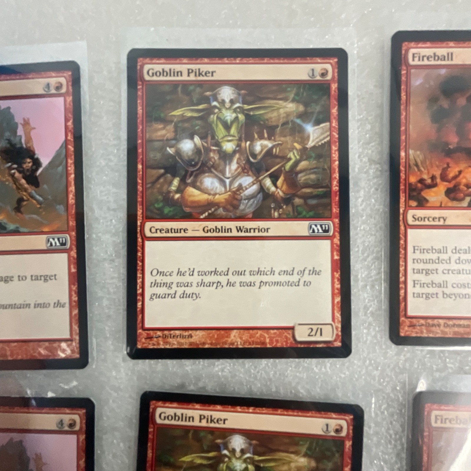 MTG 20 Card Red Lot Revised M11 M12 Fireball Goblin Piker - Image 18