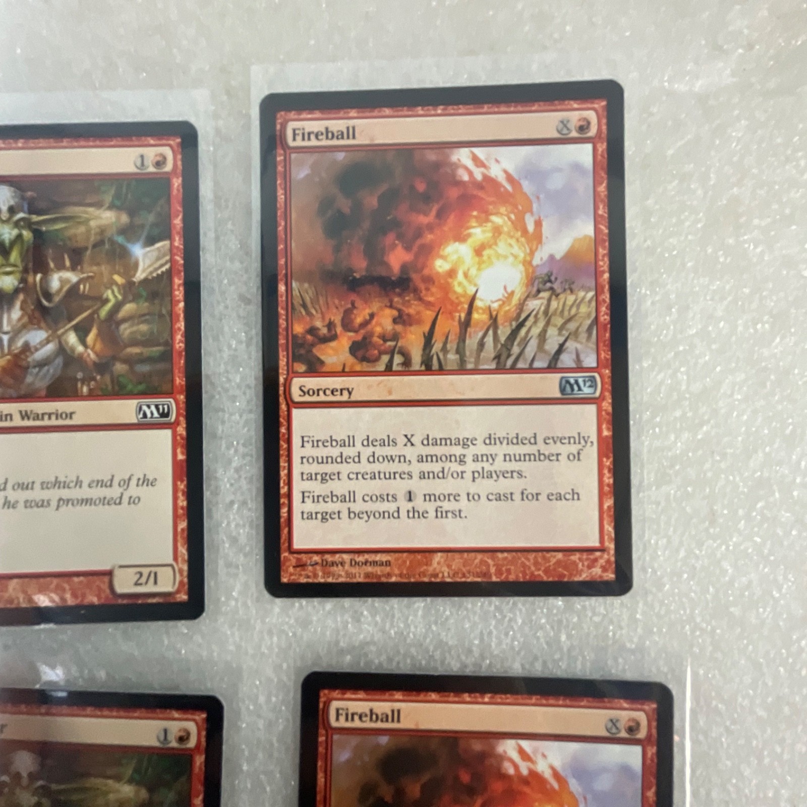 MTG 20 Card Red Lot Revised M11 M12 Fireball Goblin Piker - Image 19