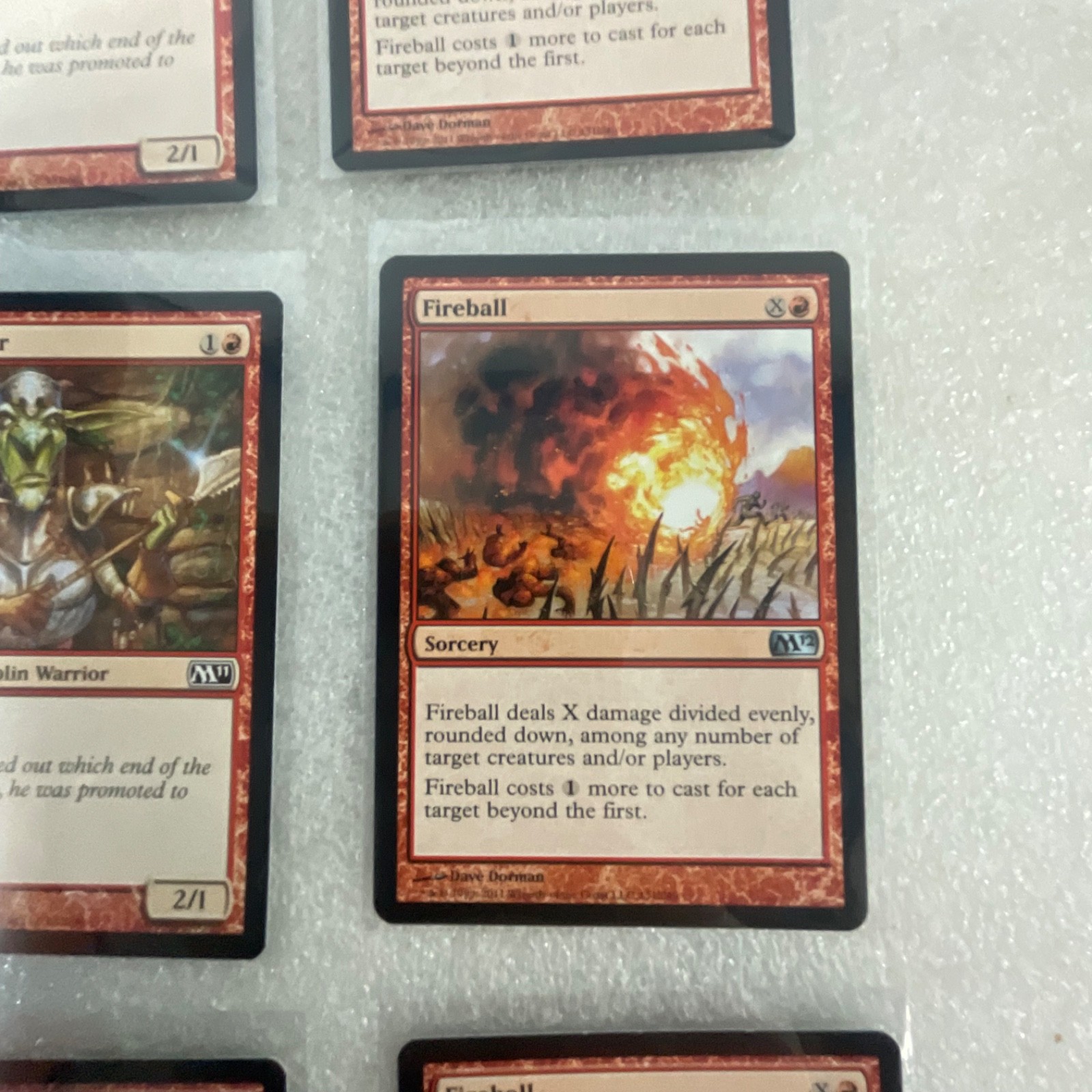 MTG 20 Card Red Lot Revised M11 M12 Fireball Goblin Piker - Image 20