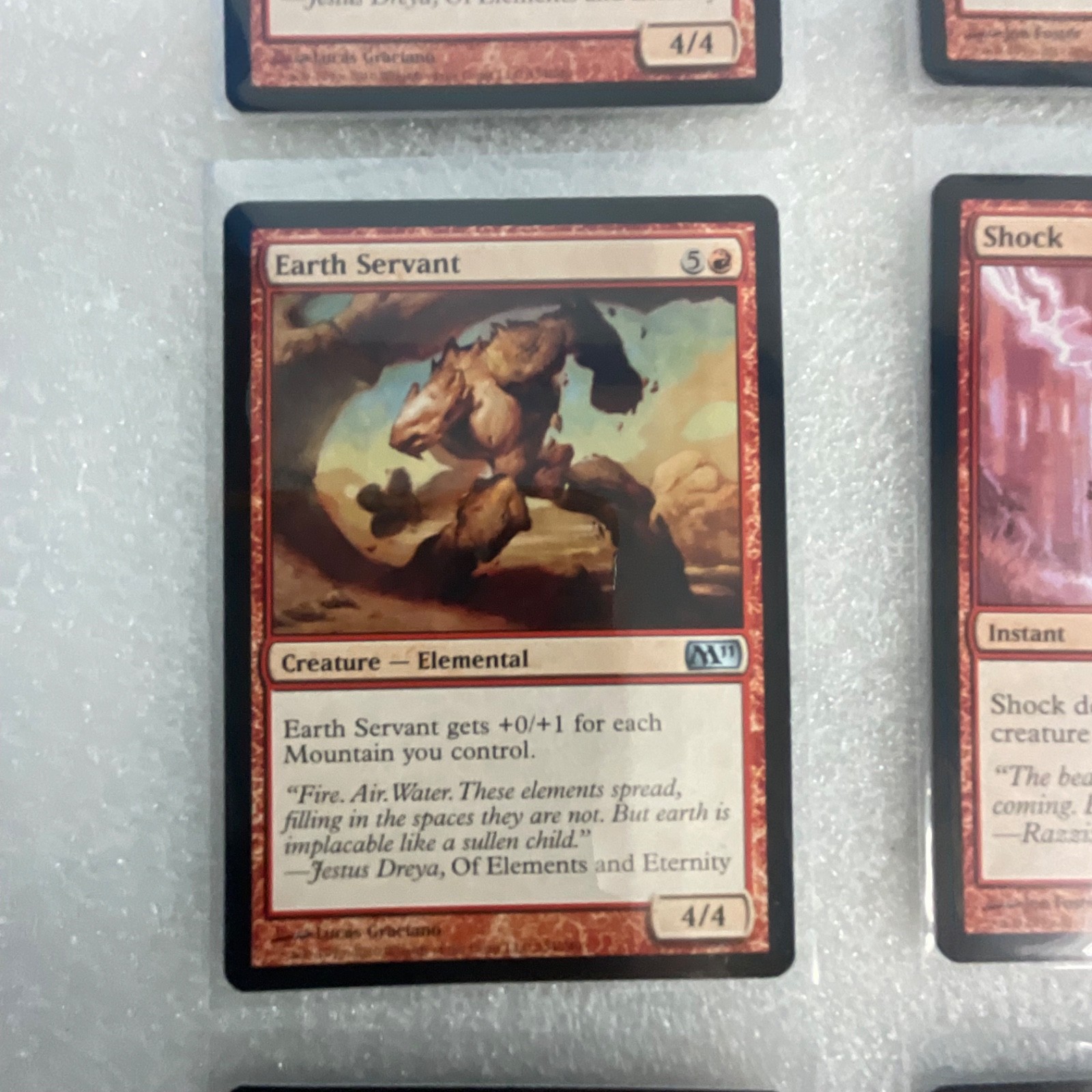MTG 20 Card Red Lot M12 Mixed M11 Earth Servant Shock Lava Axe - Image 4