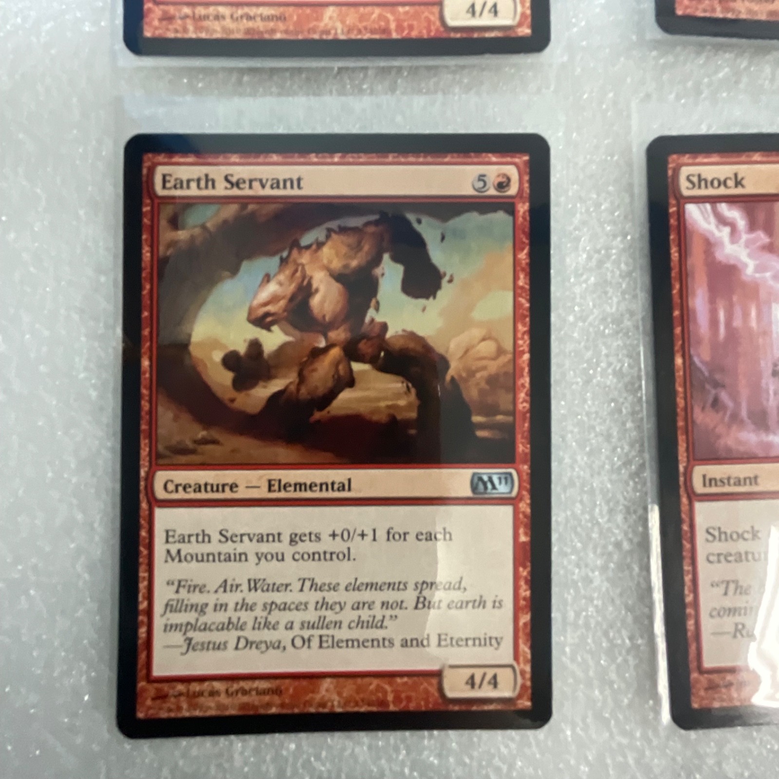 MTG 20 Card Red Lot M12 Mixed M11 Earth Servant Shock Lava Axe - Image 5