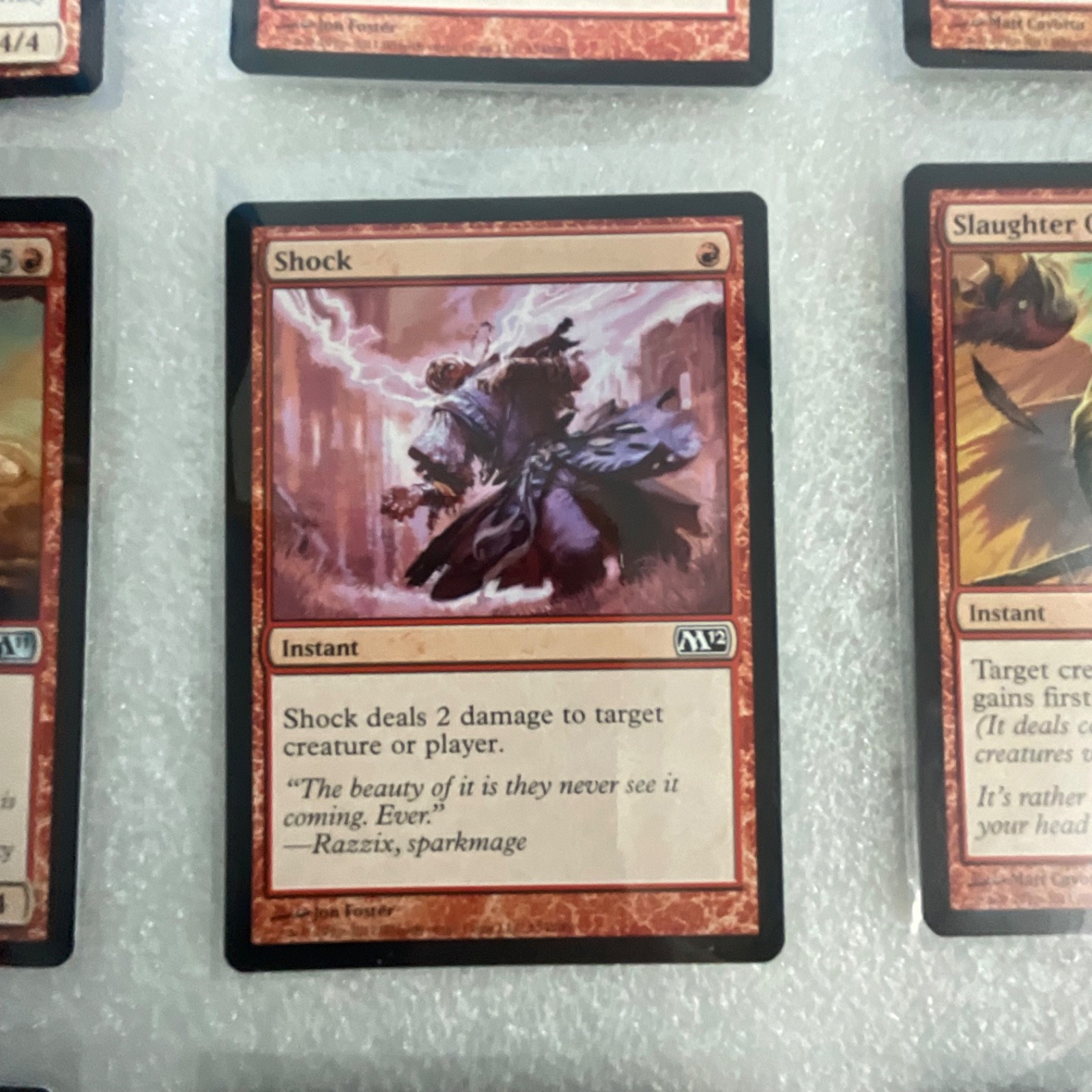 MTG 20 Card Red Lot M12 Mixed M11 Earth Servant Shock Lava Axe - Image 8