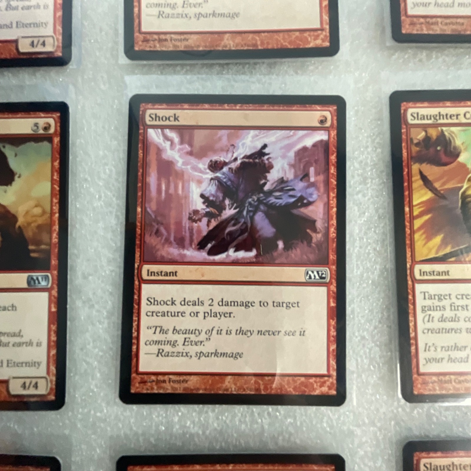 MTG 20 Card Red Lot M12 Mixed M11 Earth Servant Shock Lava Axe - Image 9