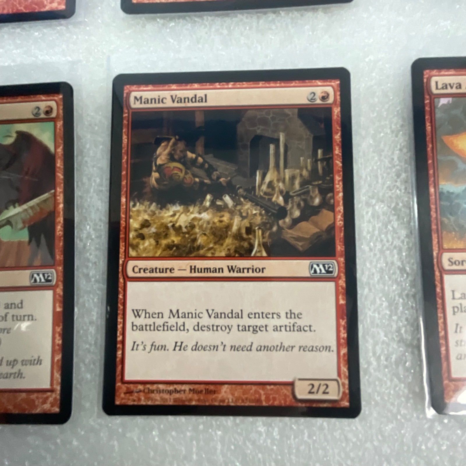 MTG 20 Card Red Lot M12 Mixed M11 Earth Servant Shock Lava Axe - Image 15