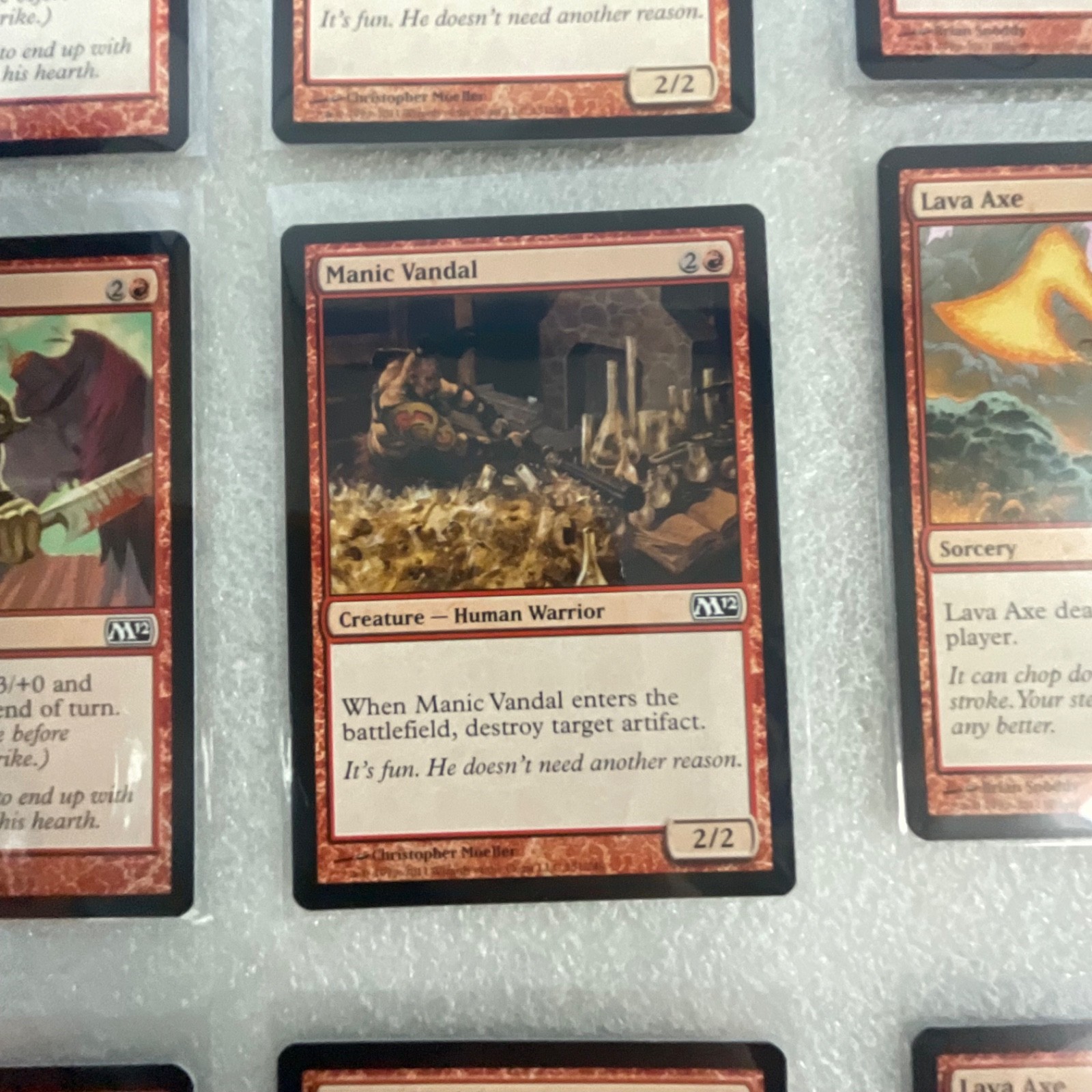 MTG 20 Card Red Lot M12 Mixed M11 Earth Servant Shock Lava Axe - Image 16