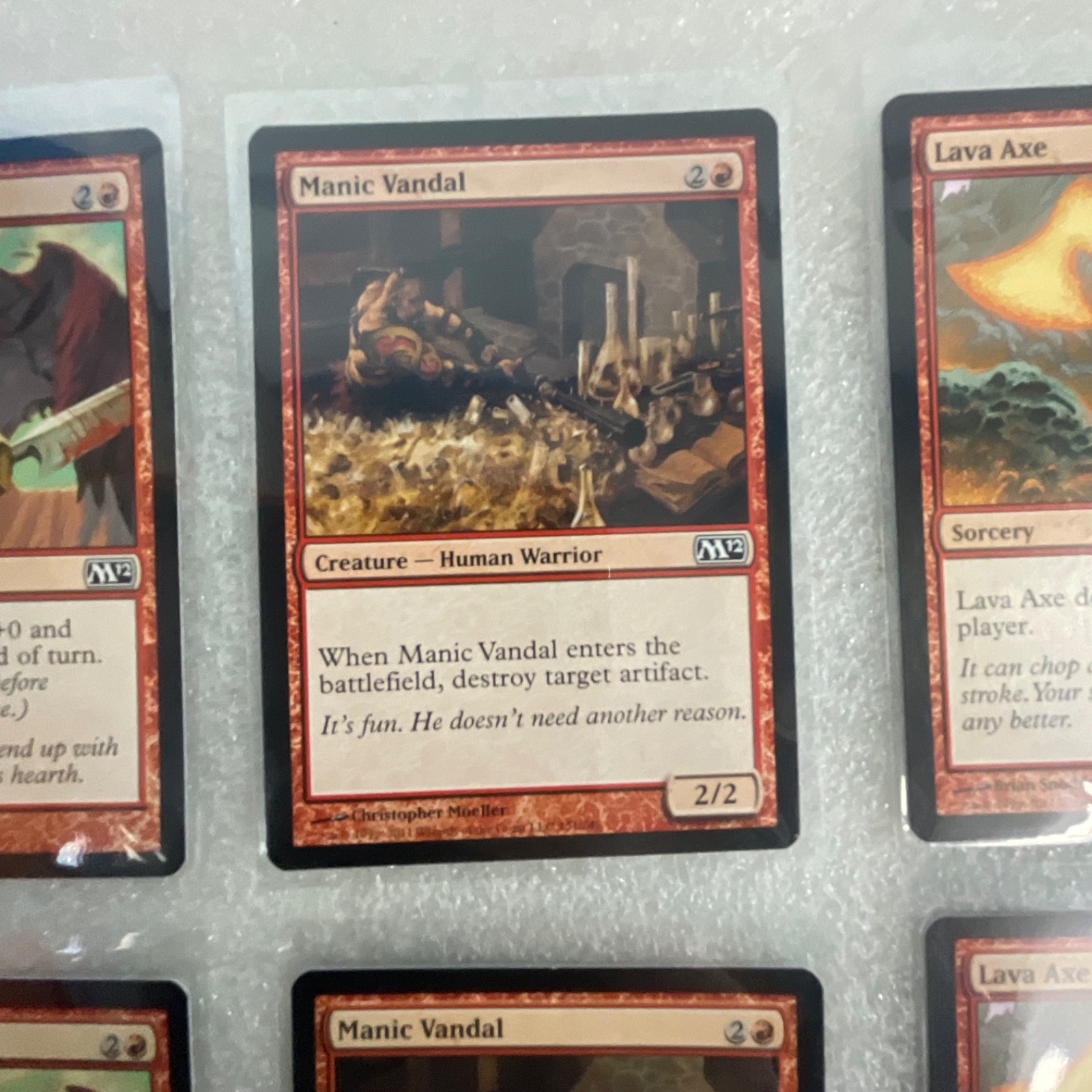 MTG 20 Card Red Lot M12 Mixed M11 Earth Servant Shock Lava Axe - Image 18