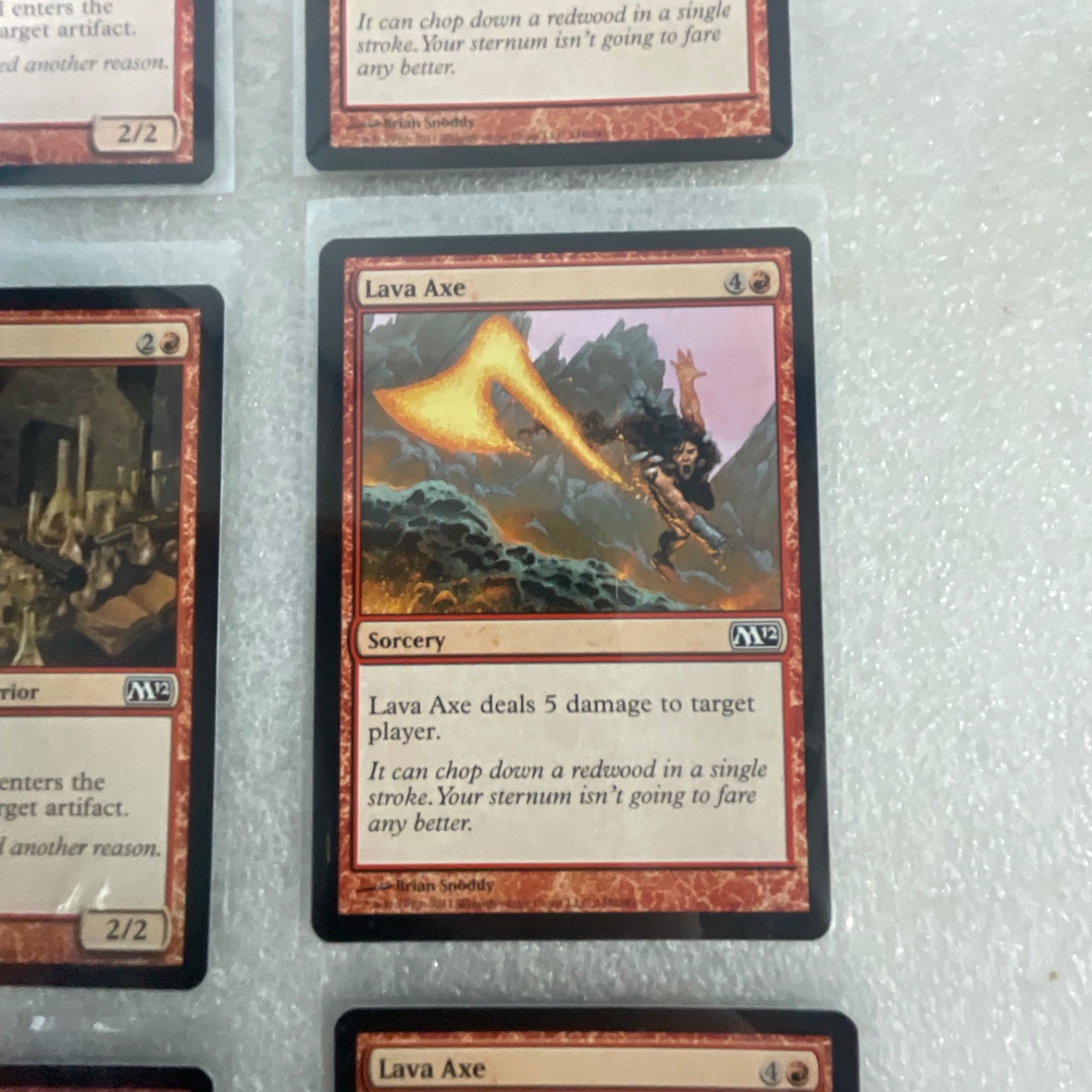 MTG 20 Card Red Lot M12 Mixed M11 Earth Servant Shock Lava Axe - Image 20