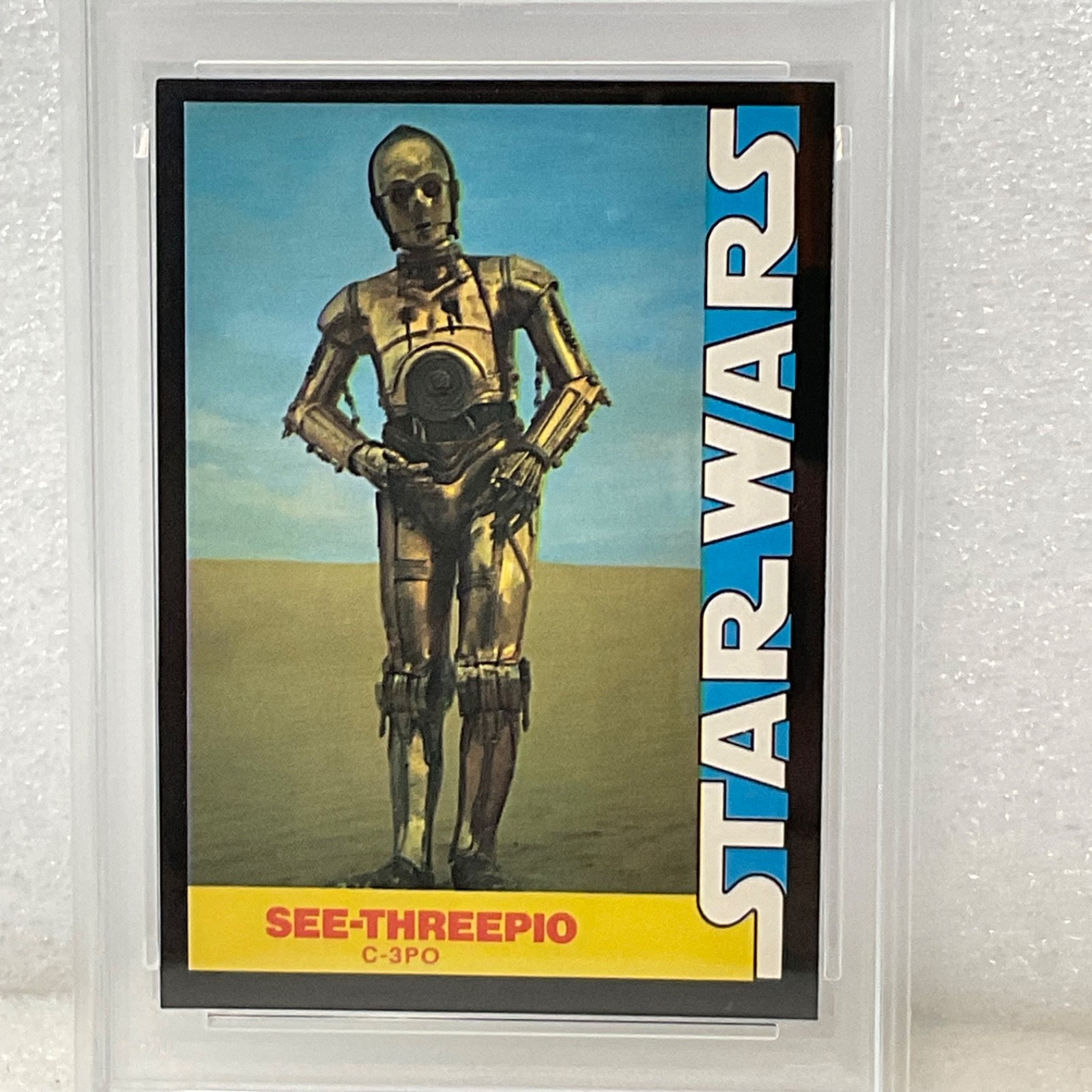 Star Wars 1977 Wonder Bread See-Threepio #7 PSA 7 CERT#151033752 - Image 4