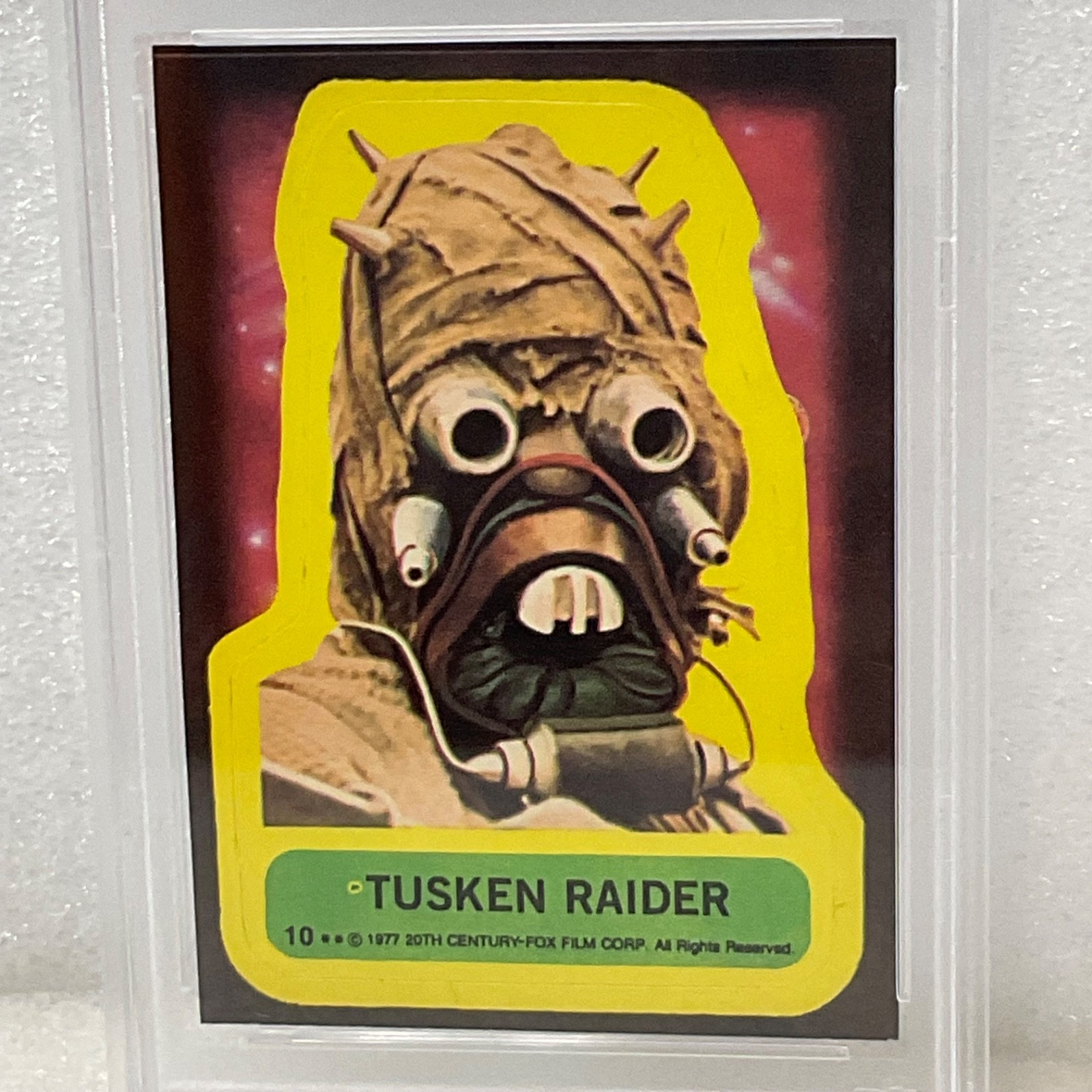 Star Wars 1977 Tusken Raider Sticker Card #10 PSA 7 CERT#151033800 - Image 4