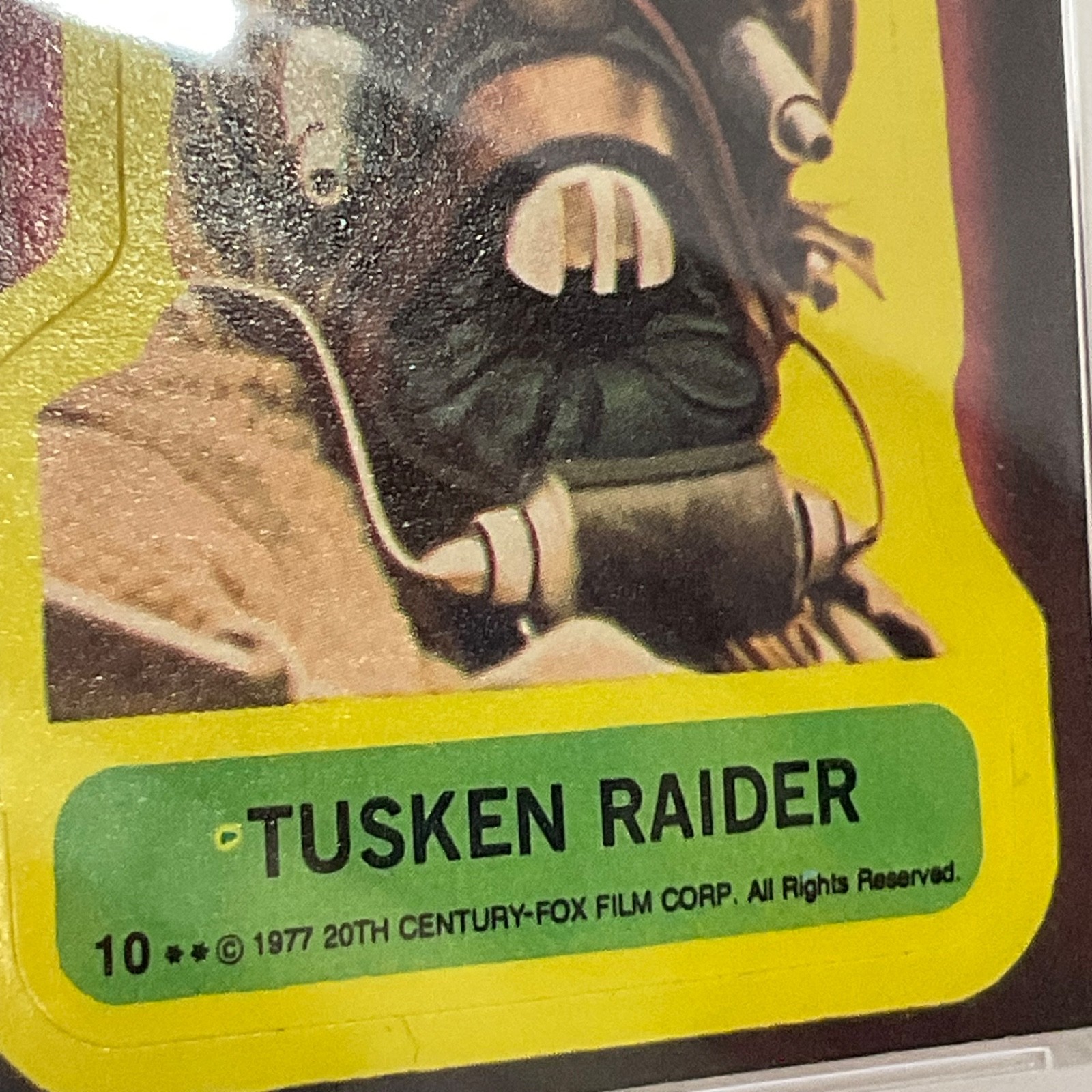 Star Wars 1977 Tusken Raider Sticker Card #10 PSA 7 CERT#151033800 - Image 12
