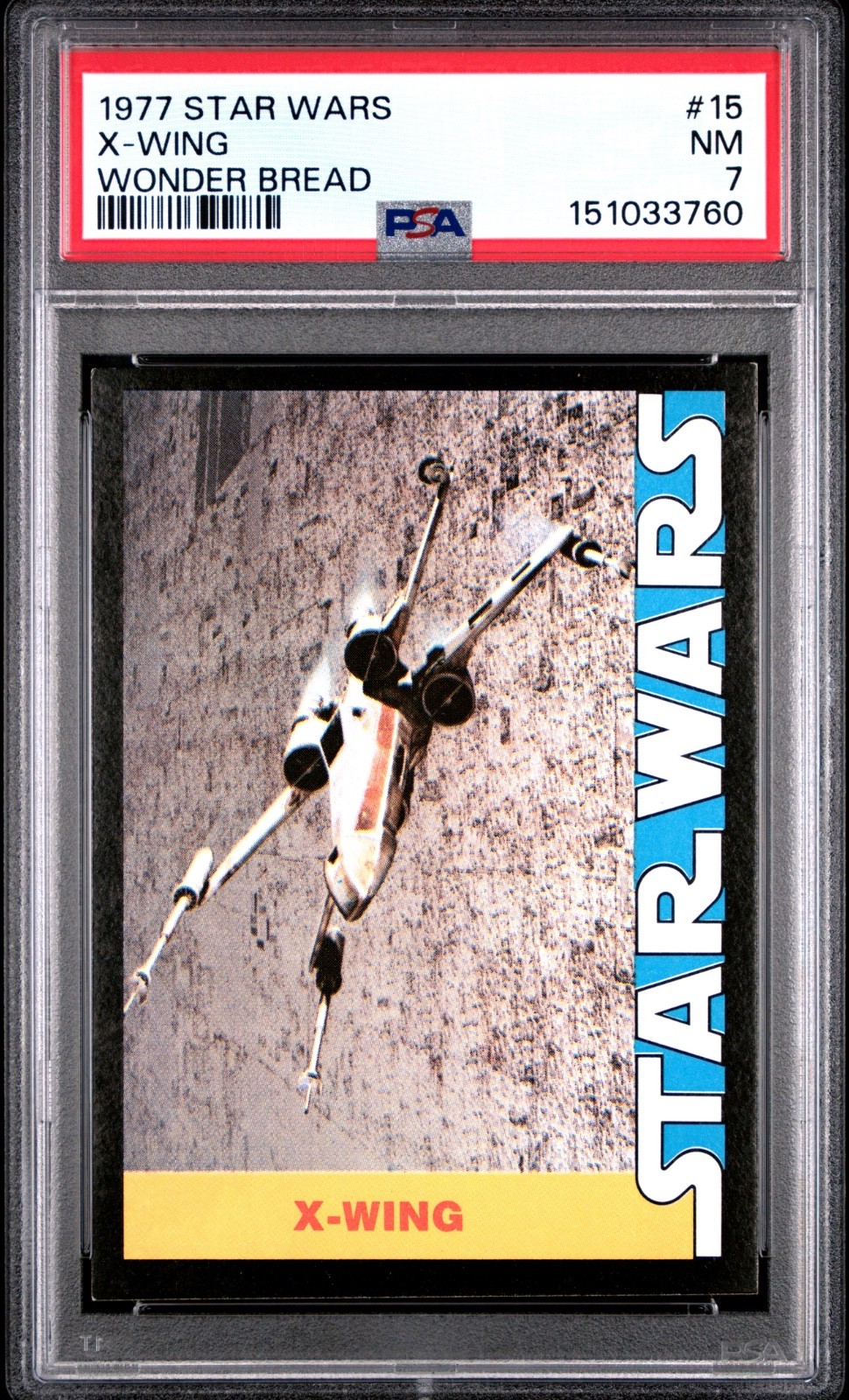 Star Wars 1977 Wonder Bread X-Wing #15 PSA 7 CERT#151033760 - Image 3
