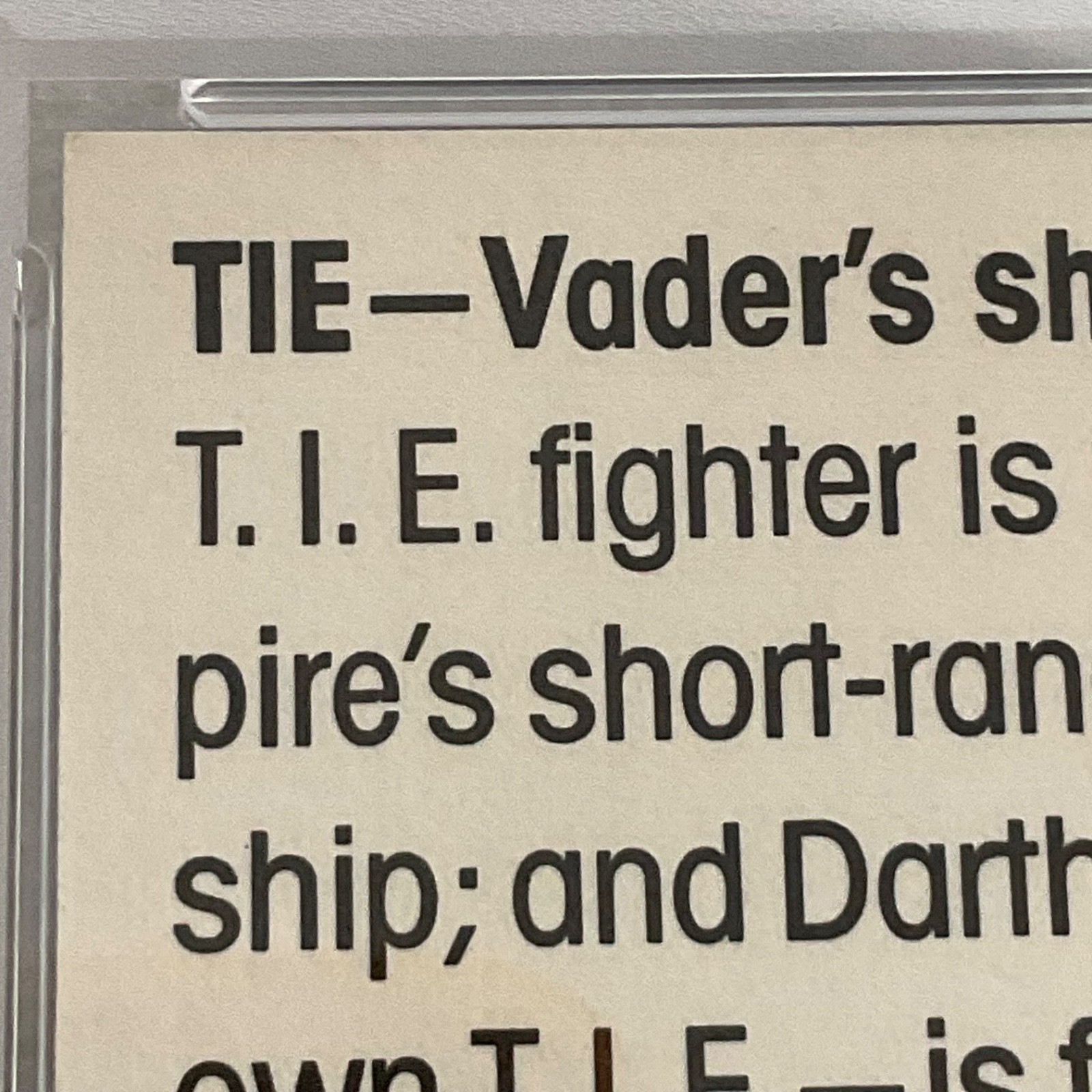 1977 Star Wars Wonder Bread #16 TIE-Vader's Ship PSA 7 CERT#151033761 - Image 15