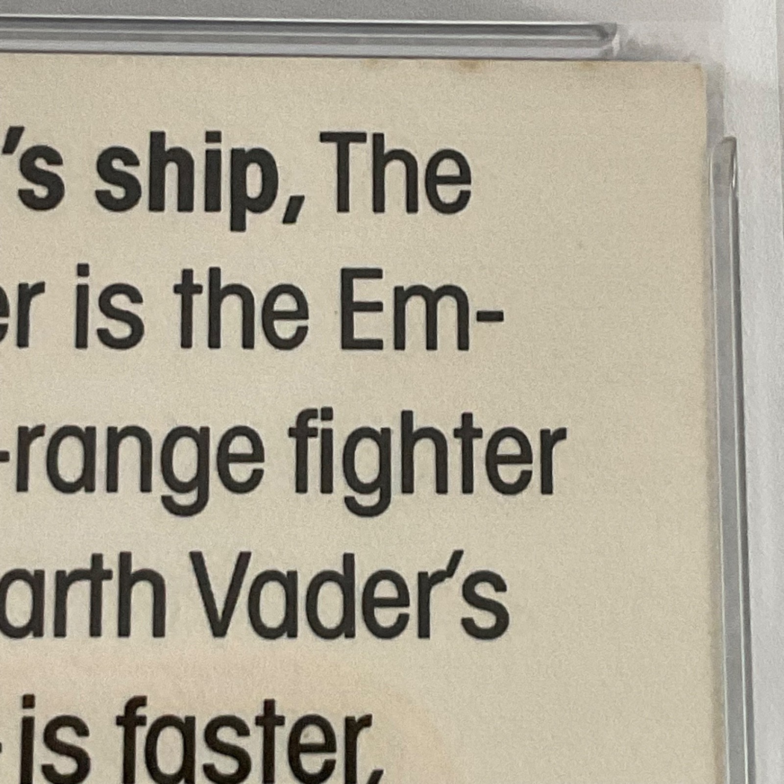1977 Star Wars Wonder Bread #16 TIE-Vader's Ship PSA 7 CERT#151033761 - Image 16