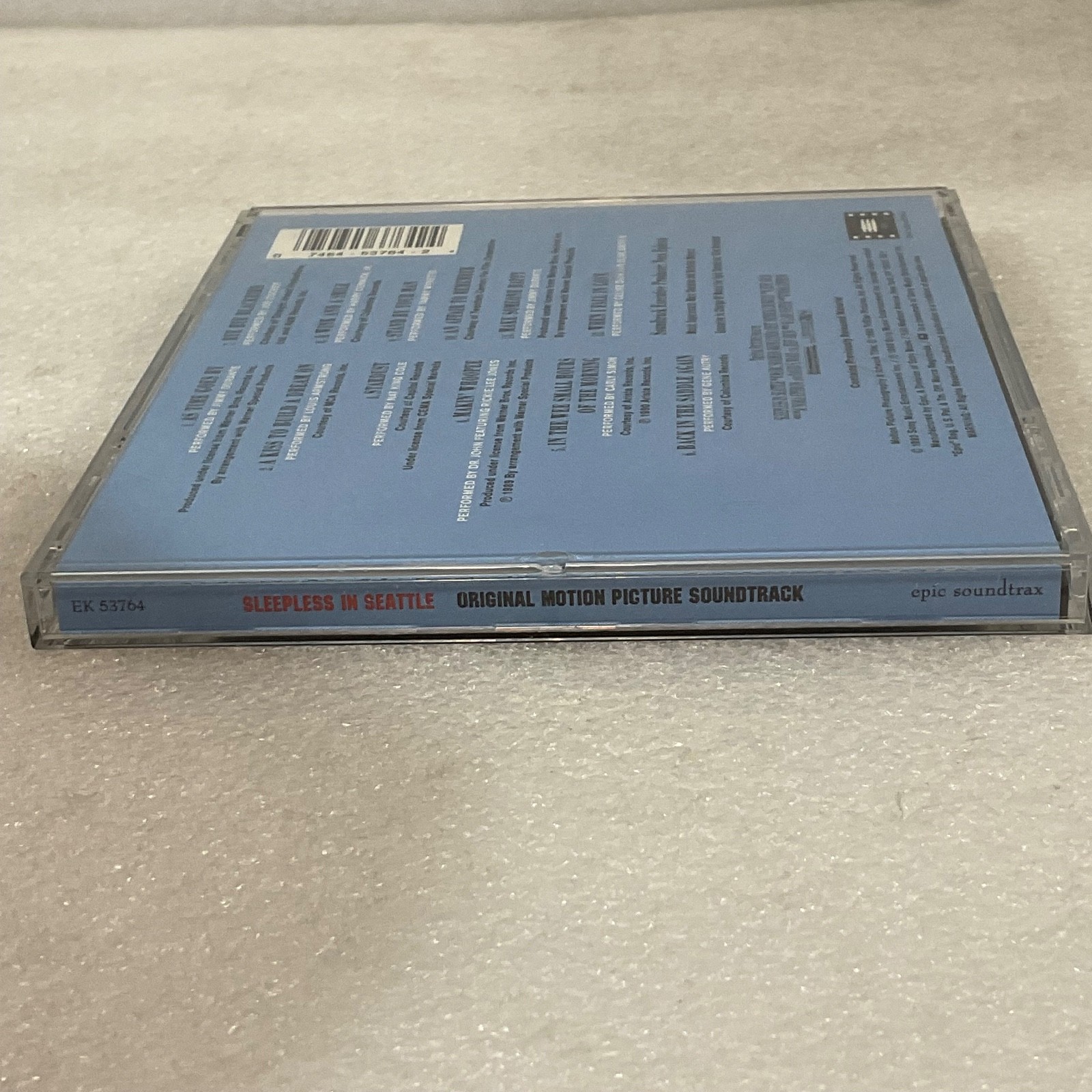 Sleepless in Seattle Original Motion Picture Soundtrack CD Epic 1993 - Image 8