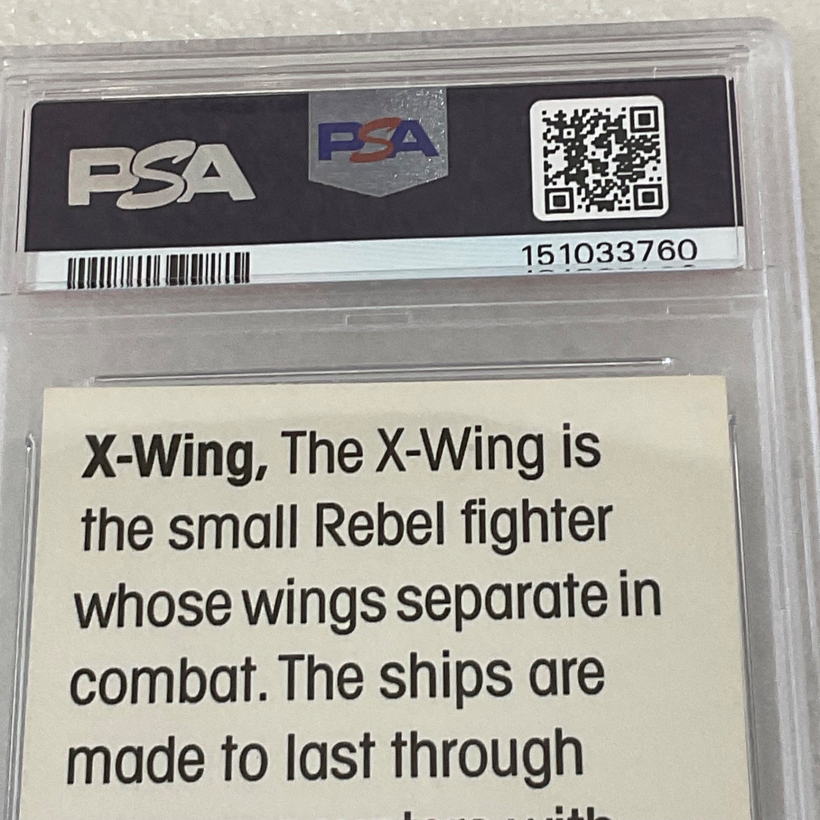 Star Wars 1977 Wonder Bread X-Wing #15 PSA 7 CERT#151033760 - Image 15