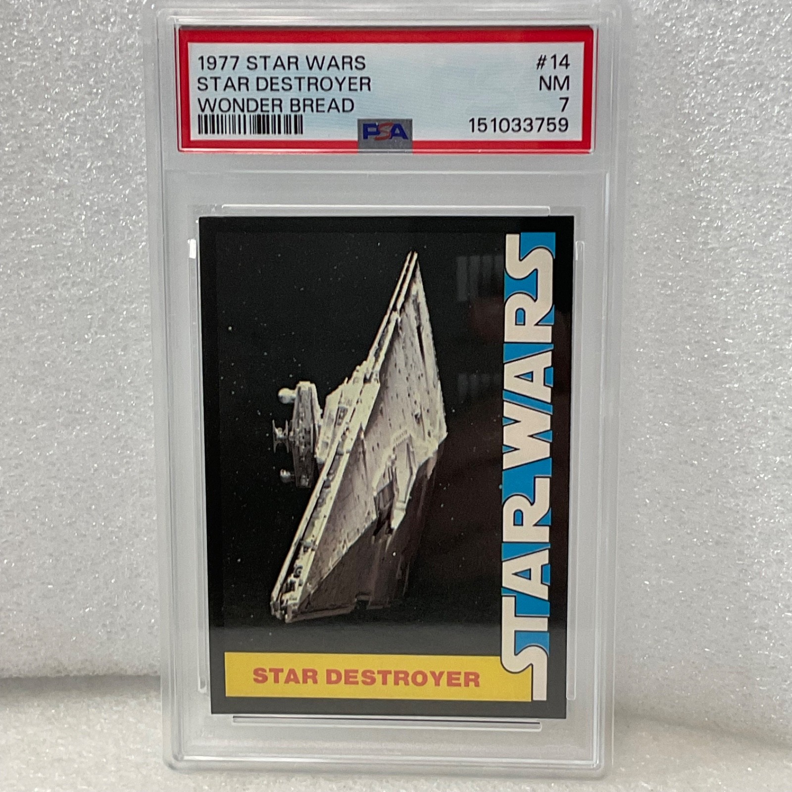 Star Wars 1977 Wonder Bread Star Destroyer #14 PSA 7 CERT#151033759 - Image 4