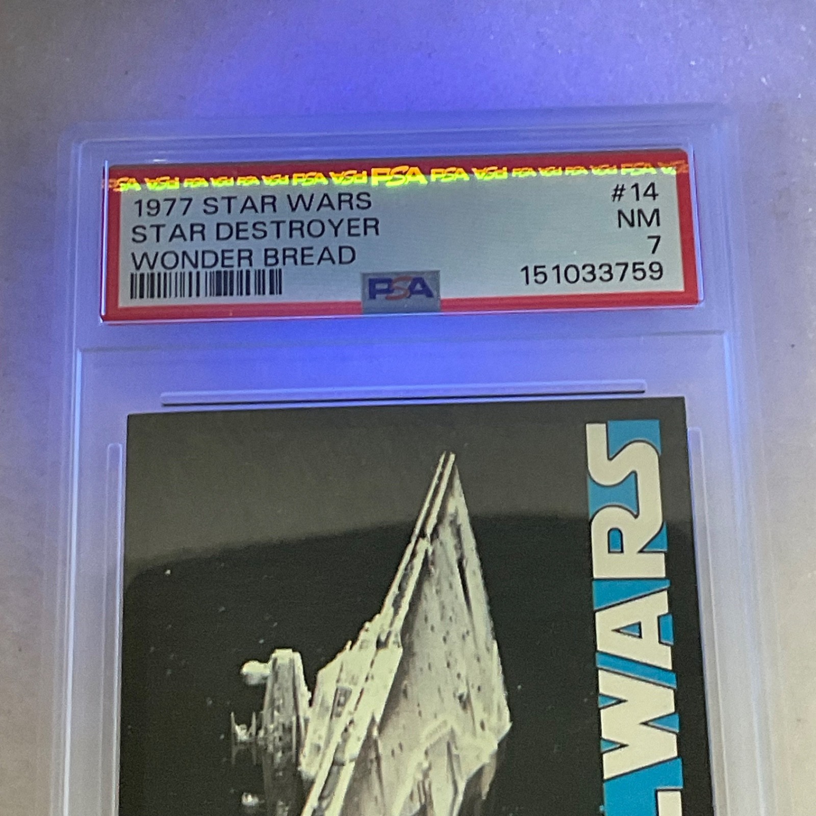 Star Wars 1977 Wonder Bread Star Destroyer #14 PSA 7 CERT#151033759 - Image 21