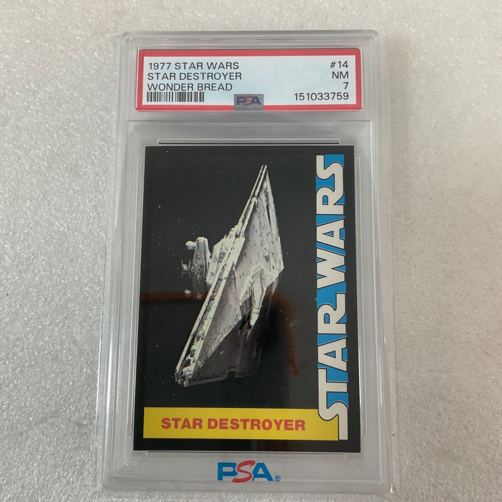 Star Wars 1977 Wonder Bread Star Destroyer #14 PSA 7 CERT#151033759 - Image 22
