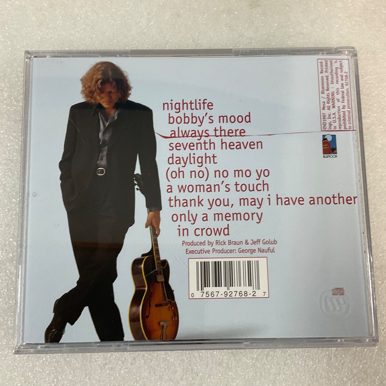 Avenue Blue Nightlife CD Featuring Jeff Golub Jazz Guitar Bluemoon Records - Image 2