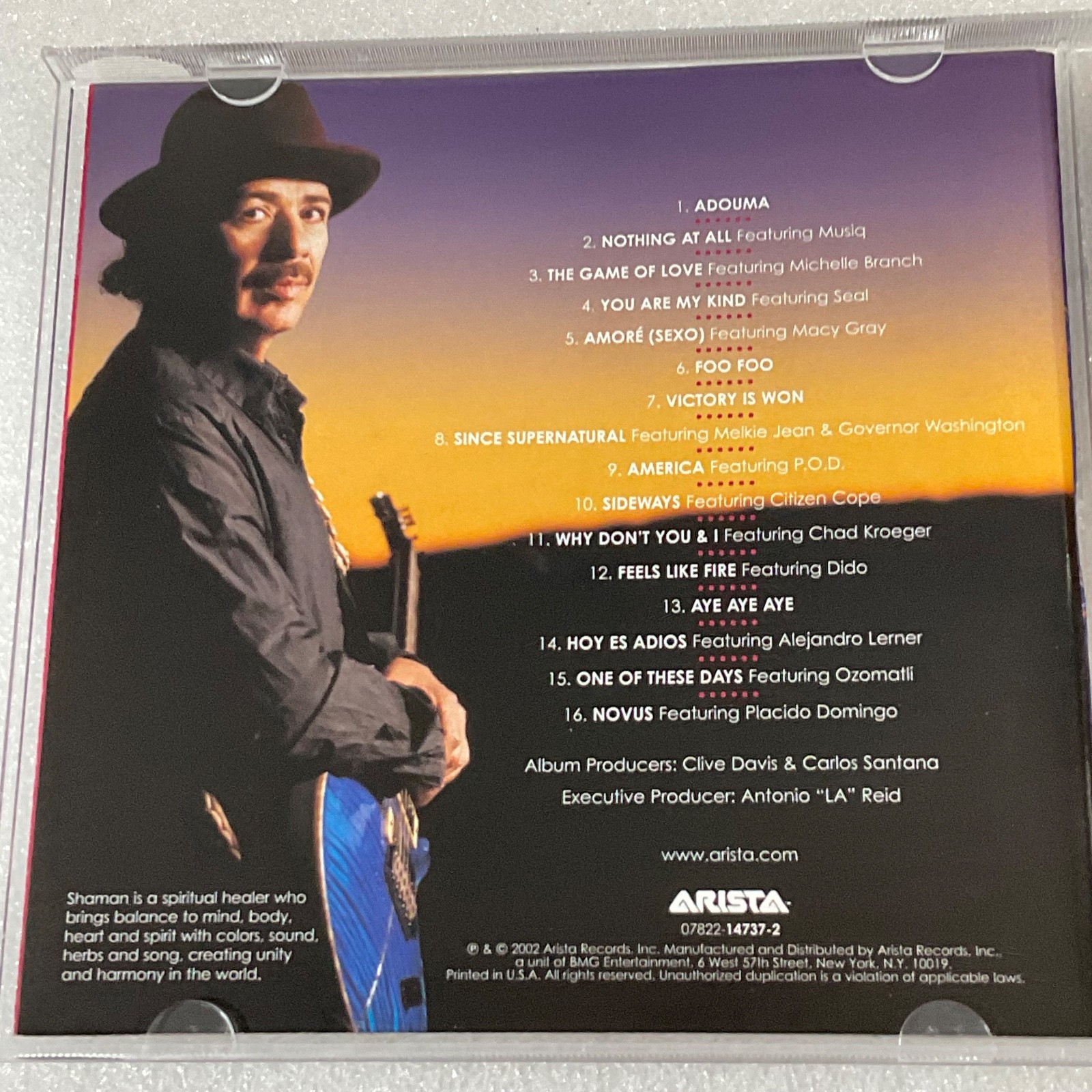 Santana Shaman CD 2002 Arista Latin Rock Pop Collaborations - Image 13