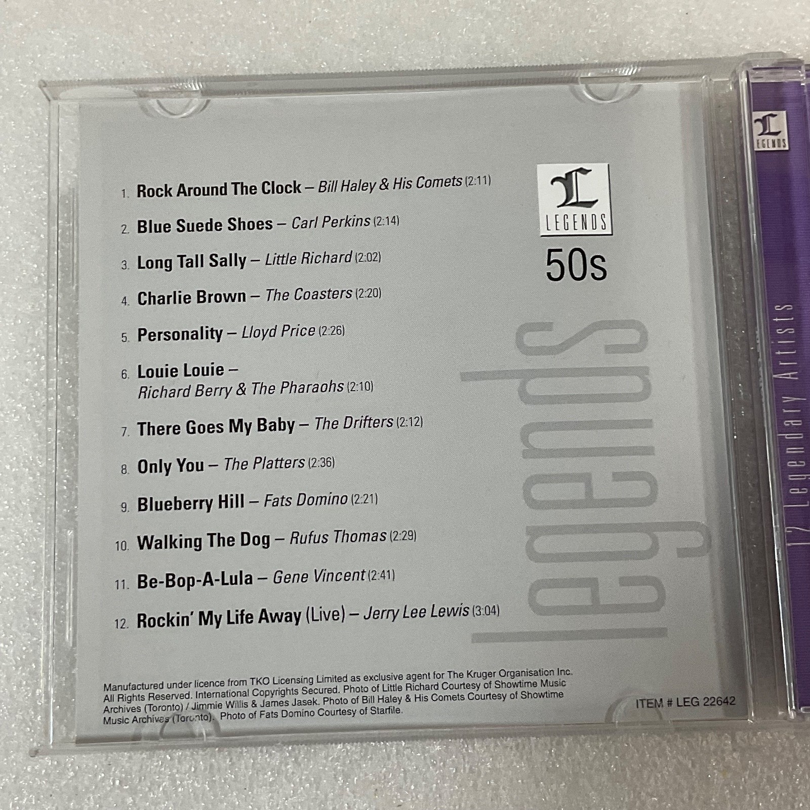 50s Legends Music CD Rock & Roll Classics Bill Haley Little Richard Fats Domino - Image 13